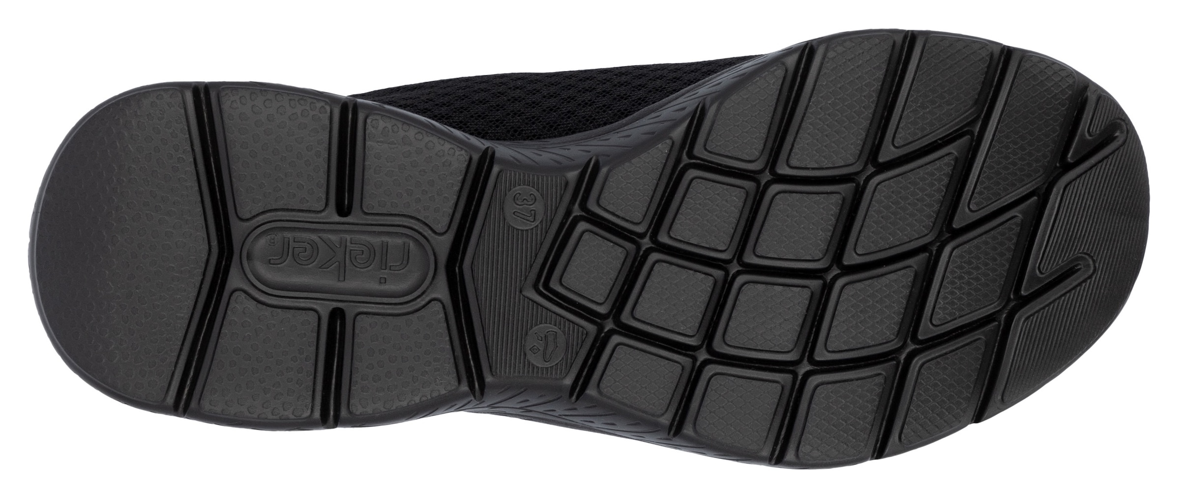 RIEKER Sport Slip-On Sneaker, Trekking Schuh, Freizeitschuh, Slipper mit einfachem Schnellverschluss