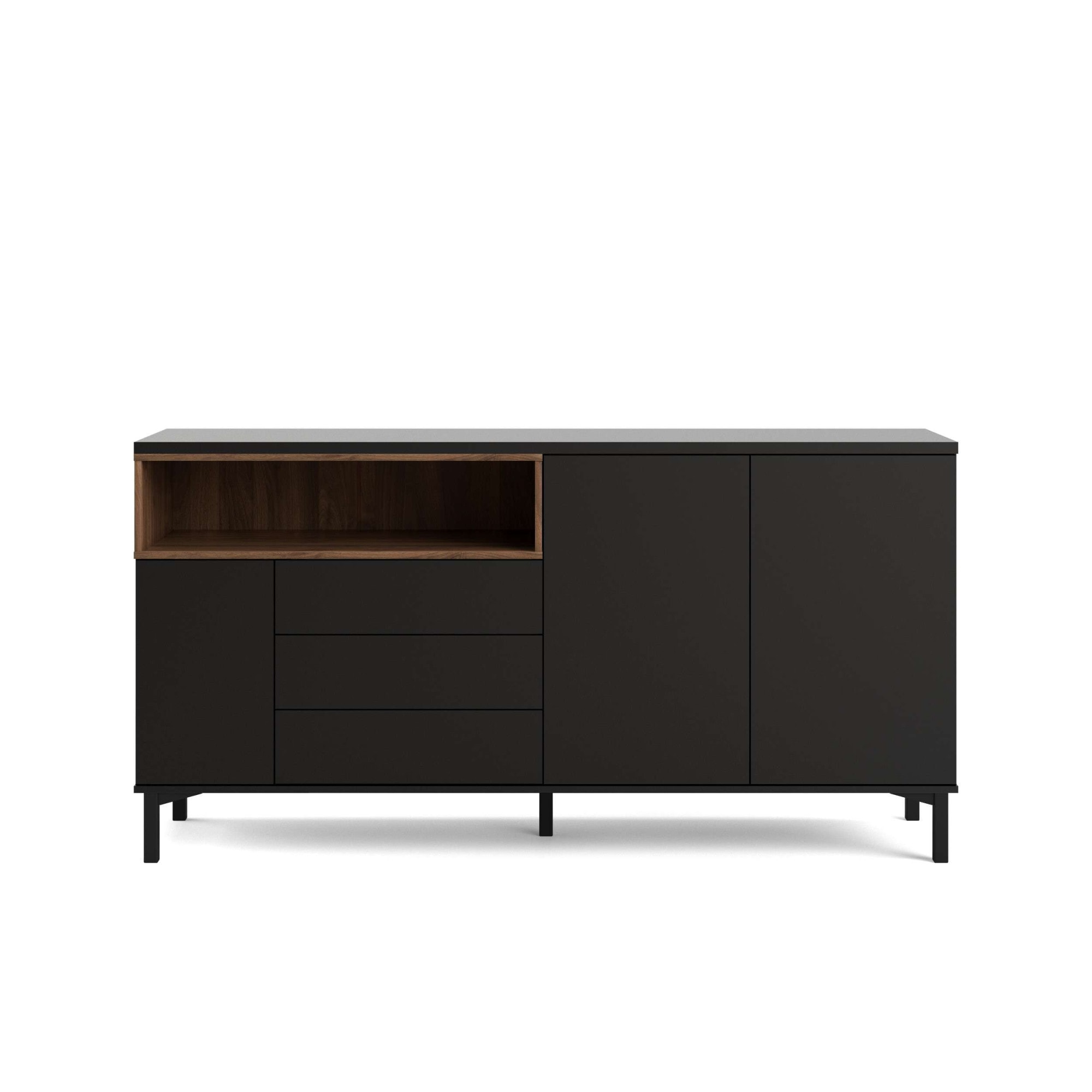 INOSIGN Sideboard »Roommers, Anrichte, Kommode, Stauraum, modern, praktisch«, 3 Schubladen, 2 Schränke, 1 offenes Fach, B: 176 cm, H: 90 cm