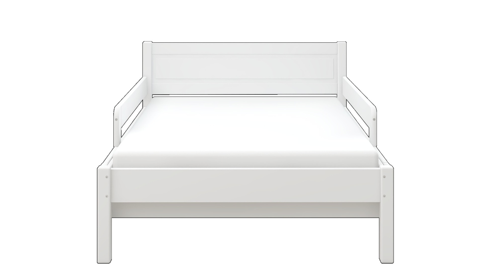 OTTO home Kinderbett »Hero, Massivholzbett, ausziehbar von 140 bis 200 cm, FSC®« 90cm Breite, 140-200cm Liegefläche,  massive Kiefer, mit Lattenrost, zeitlose Optik,  Rausfallschutz