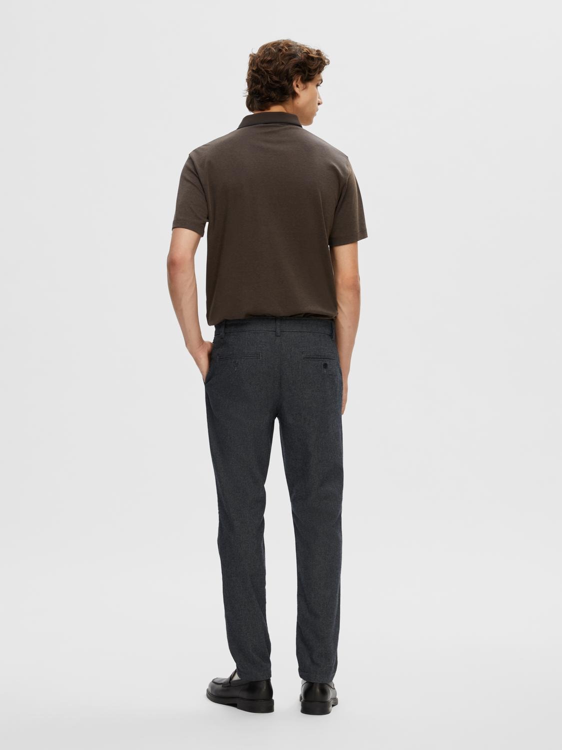 SELECTED HOMME Chinohose »SLH175-SLIM MILES BRUSHED PANTS W NOOS«