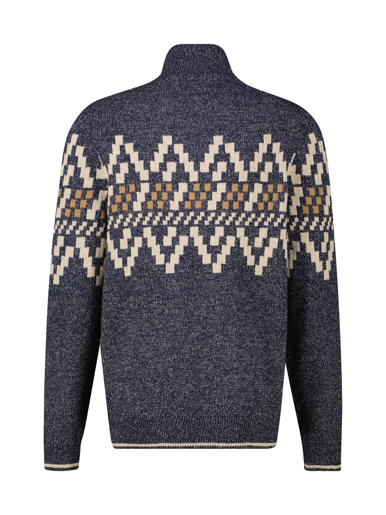 LERROS Norwegerpullover »LERROS Troyer mit Norwegermuster in Übergrößen«