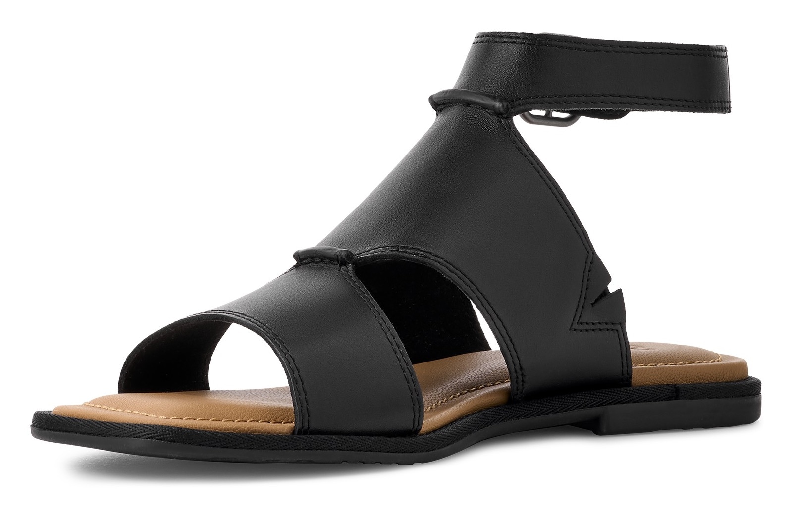 UGG Sandale »DELRAY«, Flats, Riemchensandale mit Fußbett aus Memory-Schaum
