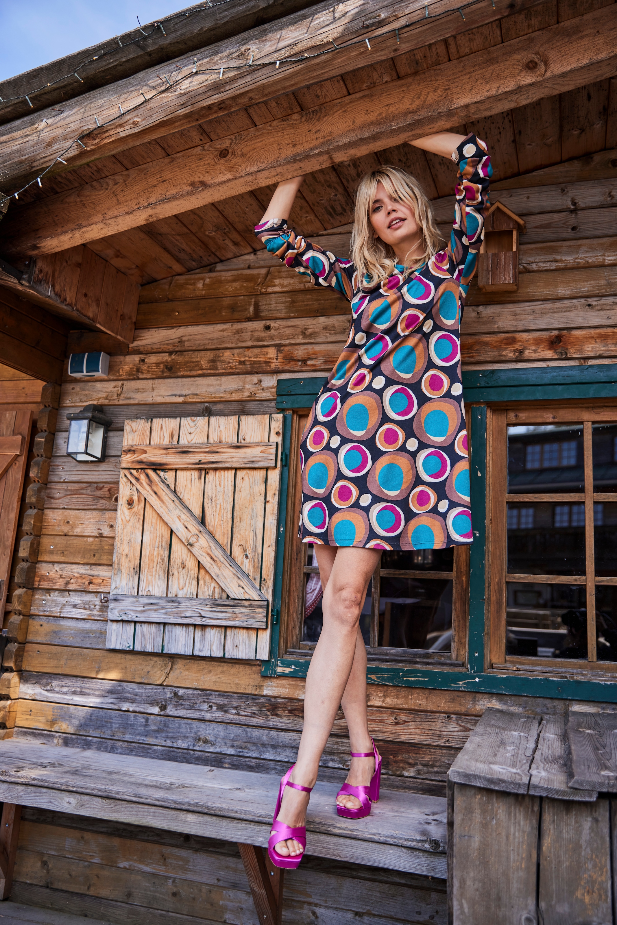 SELECTED Shop in im OTTO Online bestellen Jerseykleid, Aniston A-Linien-Form leichter