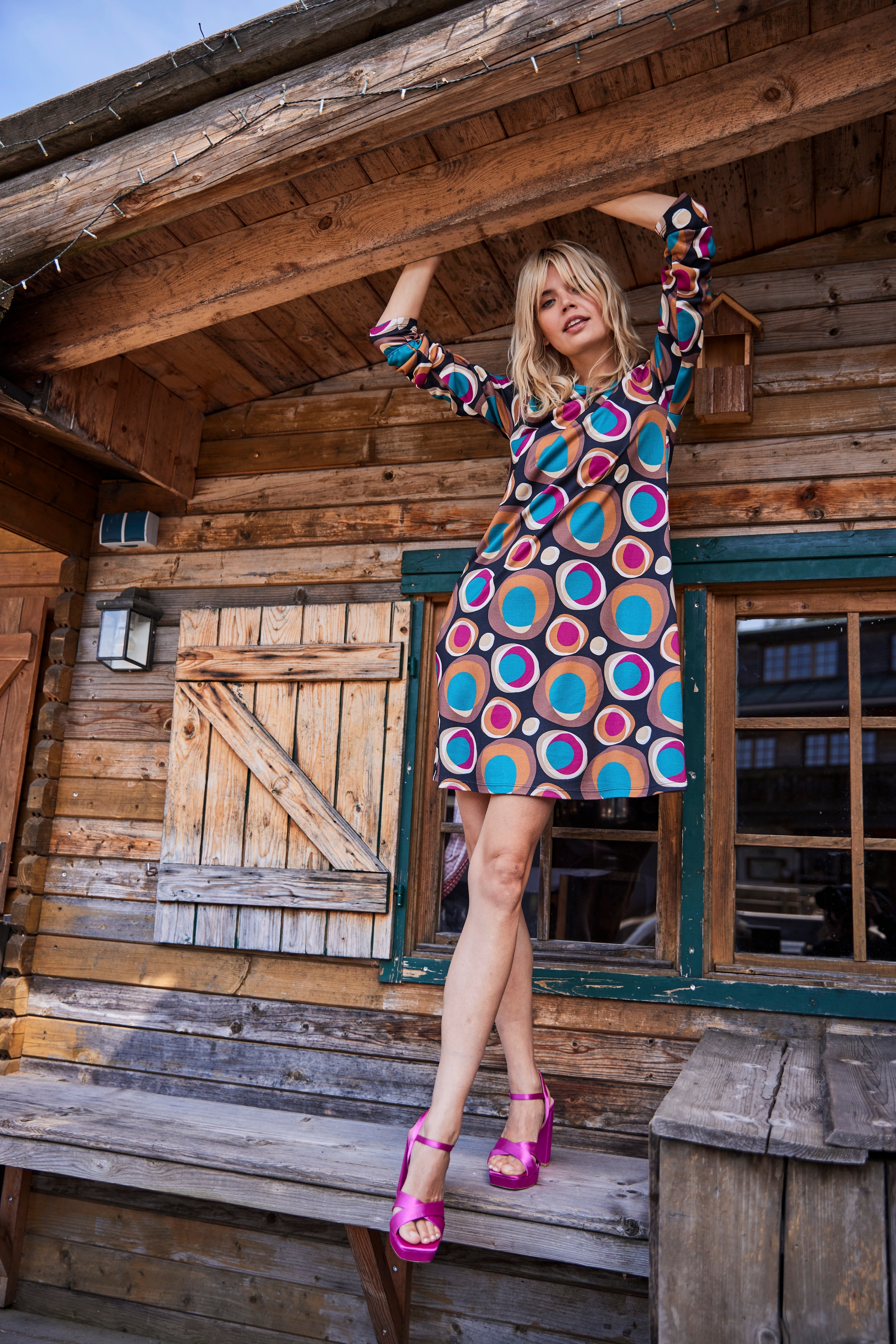 Aniston SELECTED OTTO A-Linien-Form in Jerseykleid, Online bestellen im Shop leichter