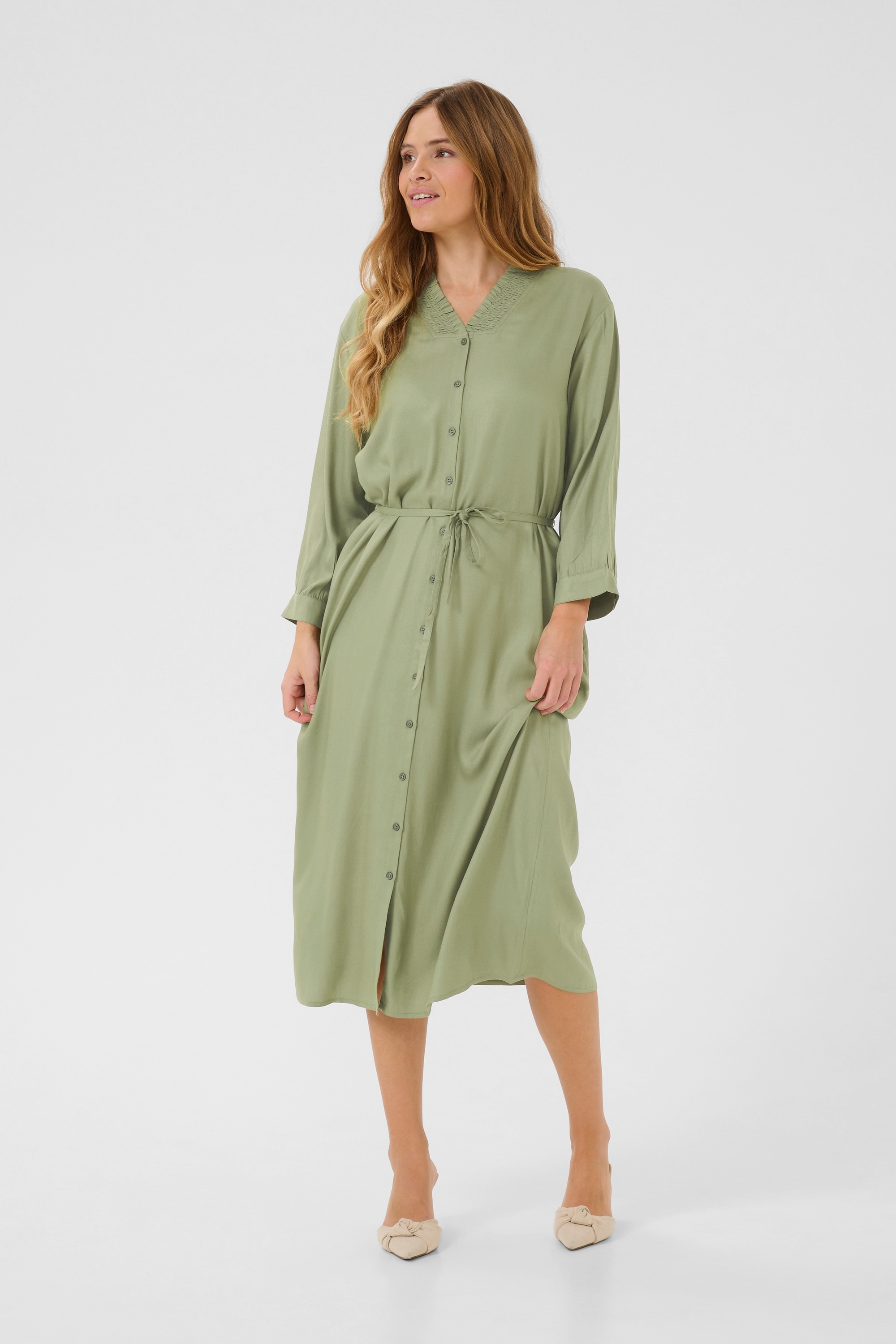 KAFFE Midikleid »Kleid KAolga«