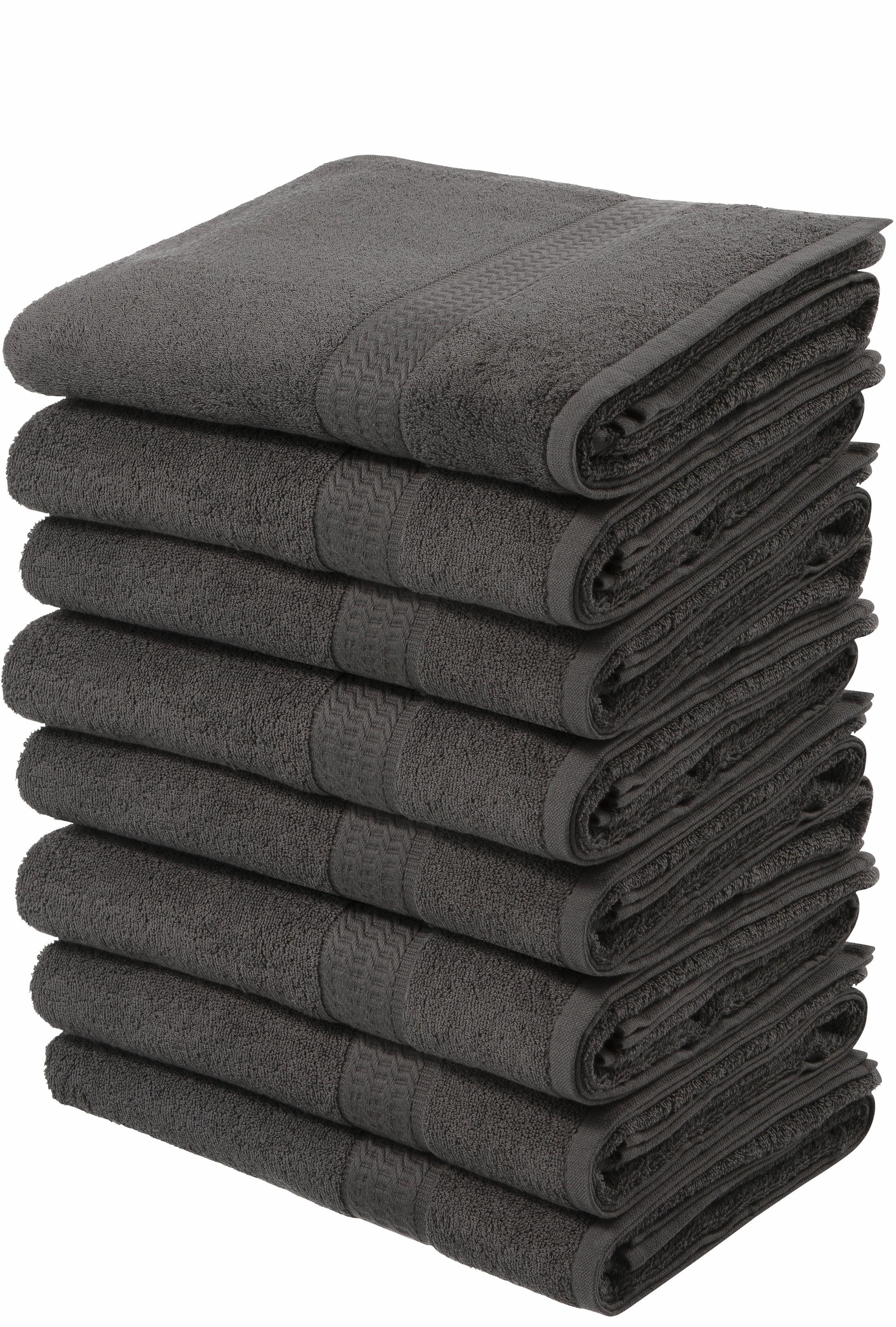 my home Handtücher Set Serie, St.), Baumwolle »Juna«, kaufen als bei und 100% Handtuch-Set 50x100cm Bordüre, (8 mit OTTO