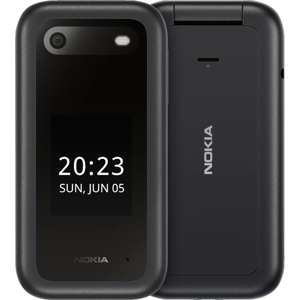 Nokia Klapphandy »2660 Flip«, schwarz, 7,11 cm/2,8 Zoll, 0,13 GB Speicherplatz, 0,3 MP Kamera