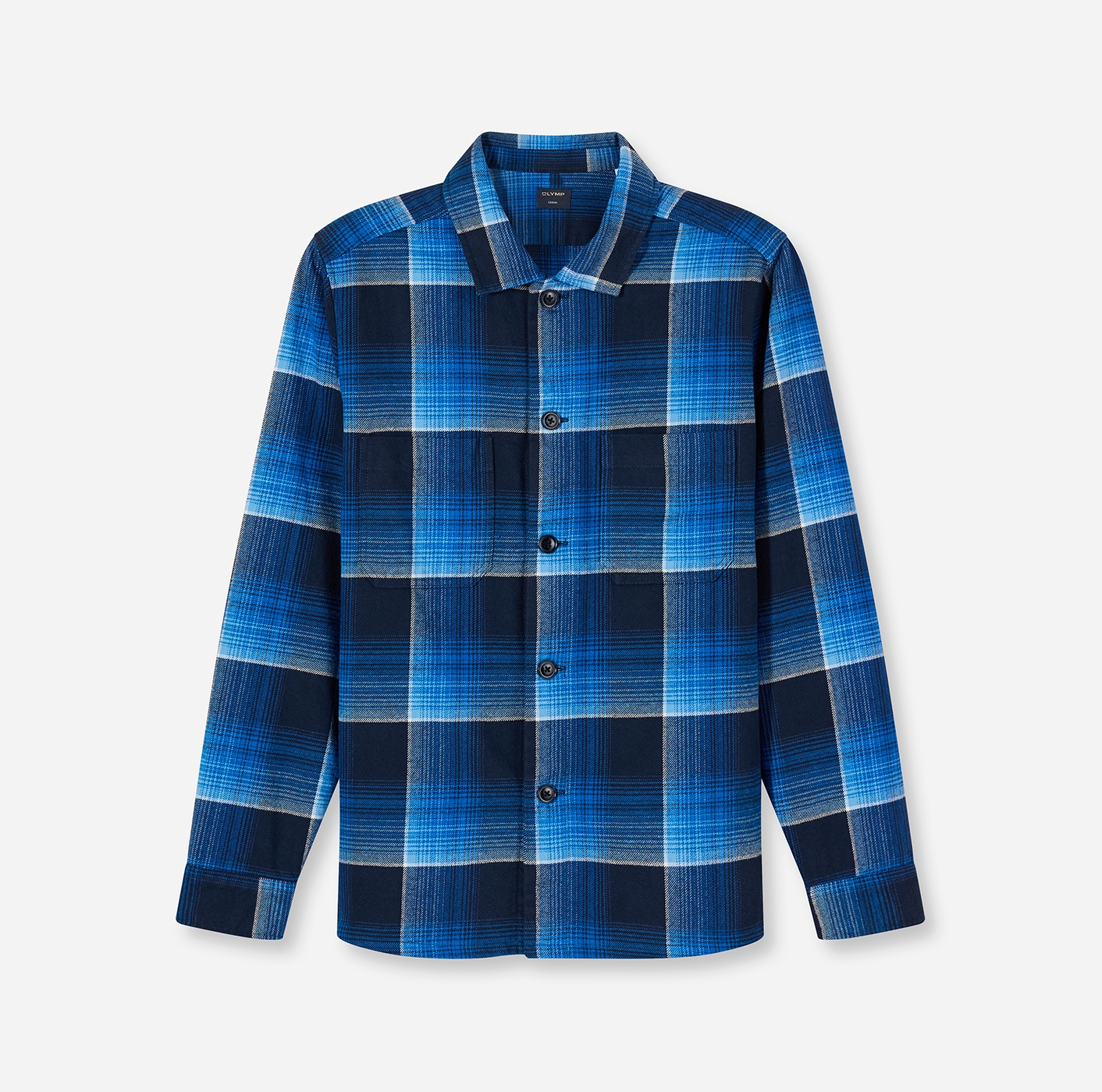 OLYMP Hemdjacke Overshirt, pflegeleicht, Karomuster