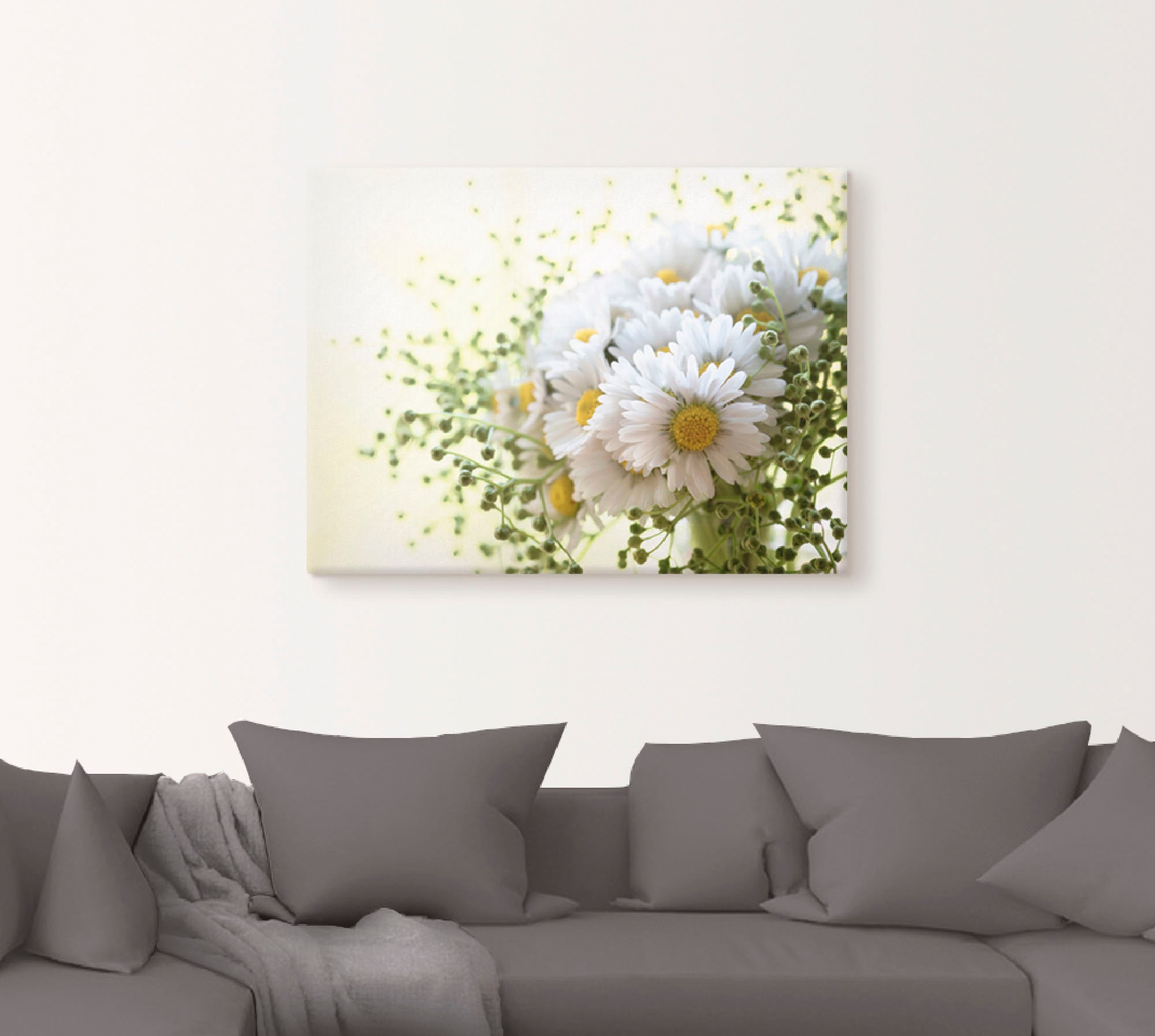 Artland Wandbild »Gänseblümchen und Hofstaat«, Blumen, (1 St.), als Leinwandbild, Poster, Wandaufkleber in verschied. Größen