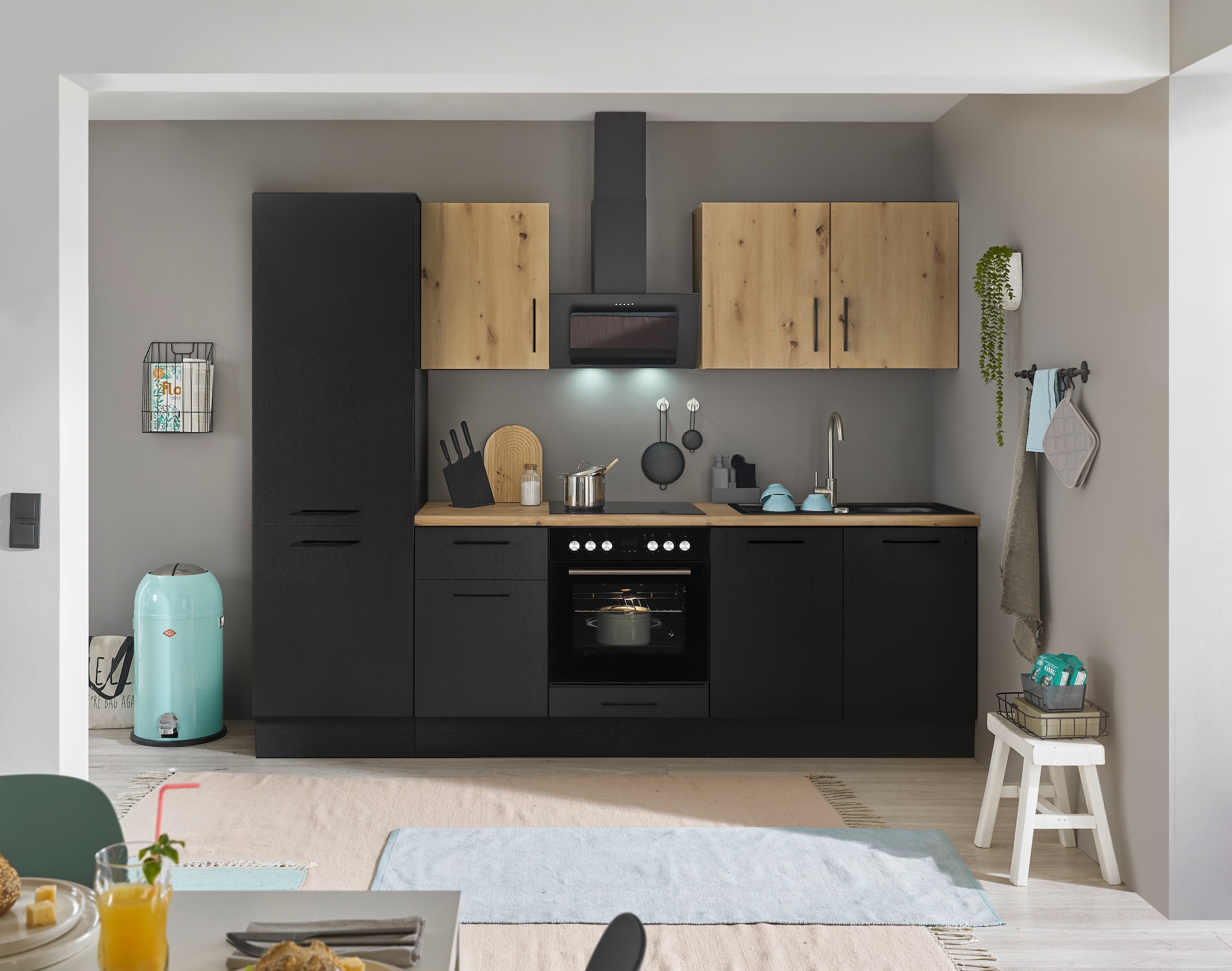 BASIC by Balculina Küchenzeile »Turin«, Breite 270 cm, wahlweise mit E-Geräten