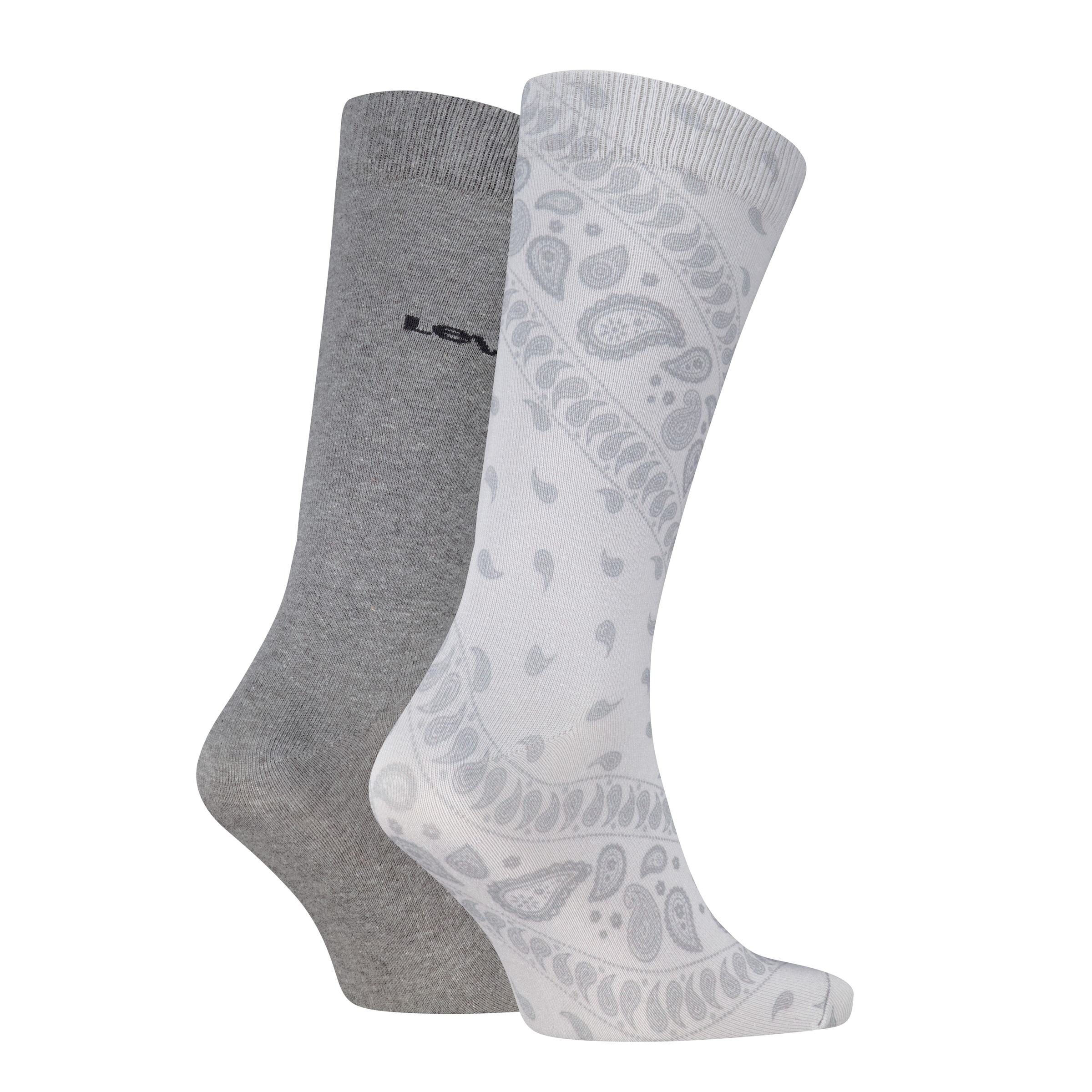 Levi's® Socken »LEVIS REG CUT BANDANA PRINT« 2 Paar,  softer Cotton-Mix, schmales Rippenbündchen, uni, Paisley-Muster