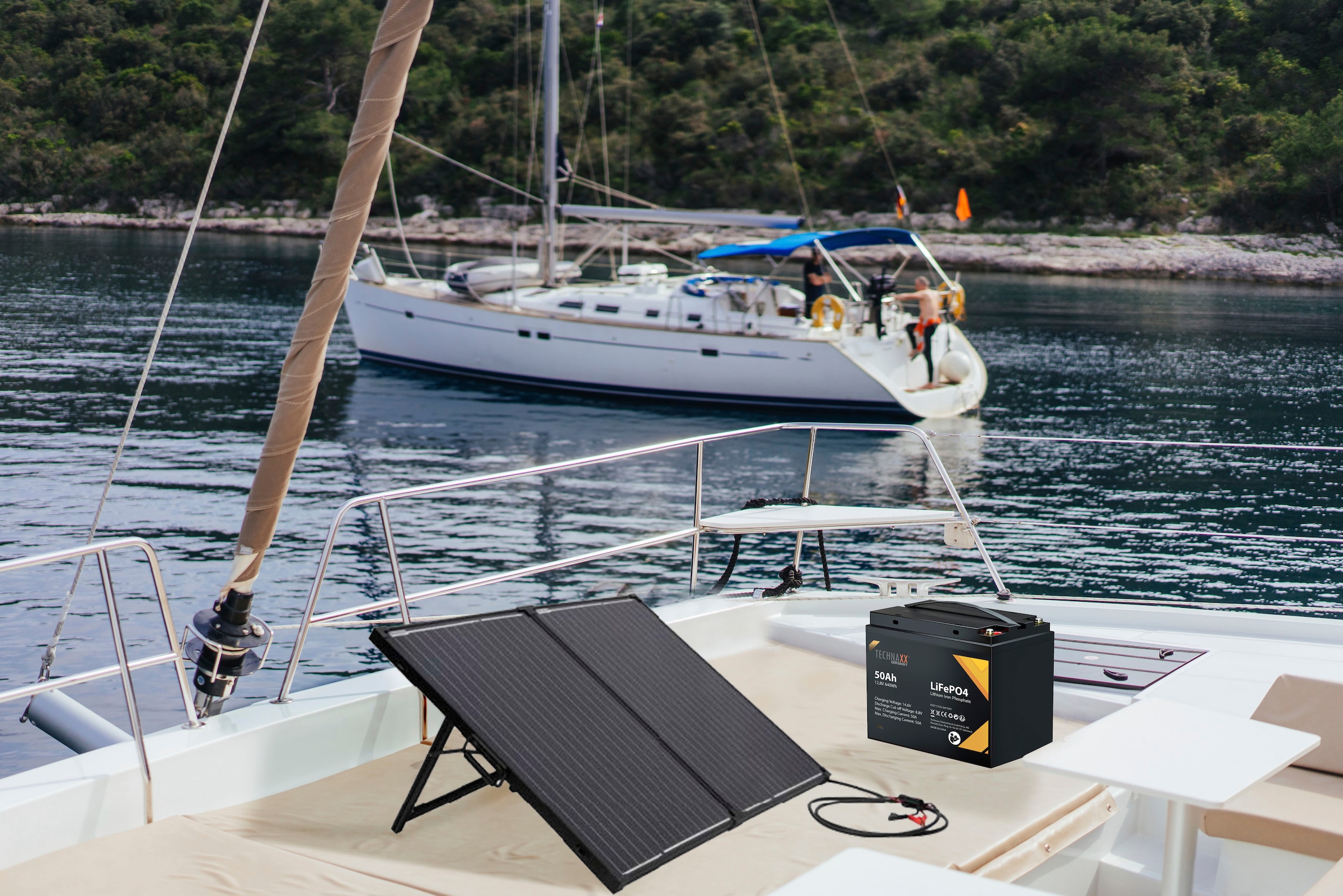 Technaxx Solarmodul »TX-215«, 100 W, mit Laderegler