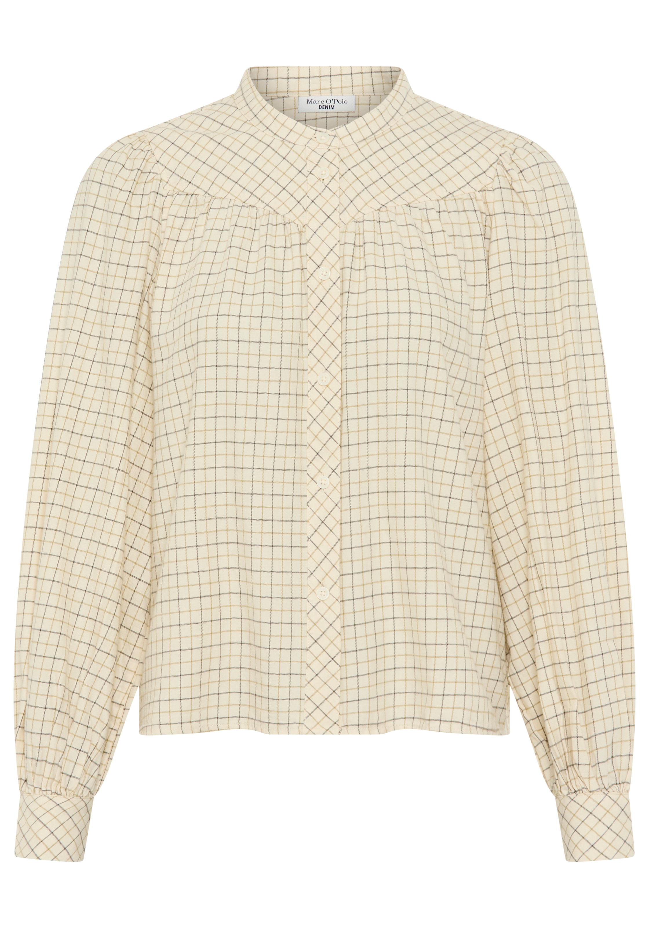 Marc O'Polo DENIM Langarmbluse , A-Shape in softer Flanell-Qualität, kariert
