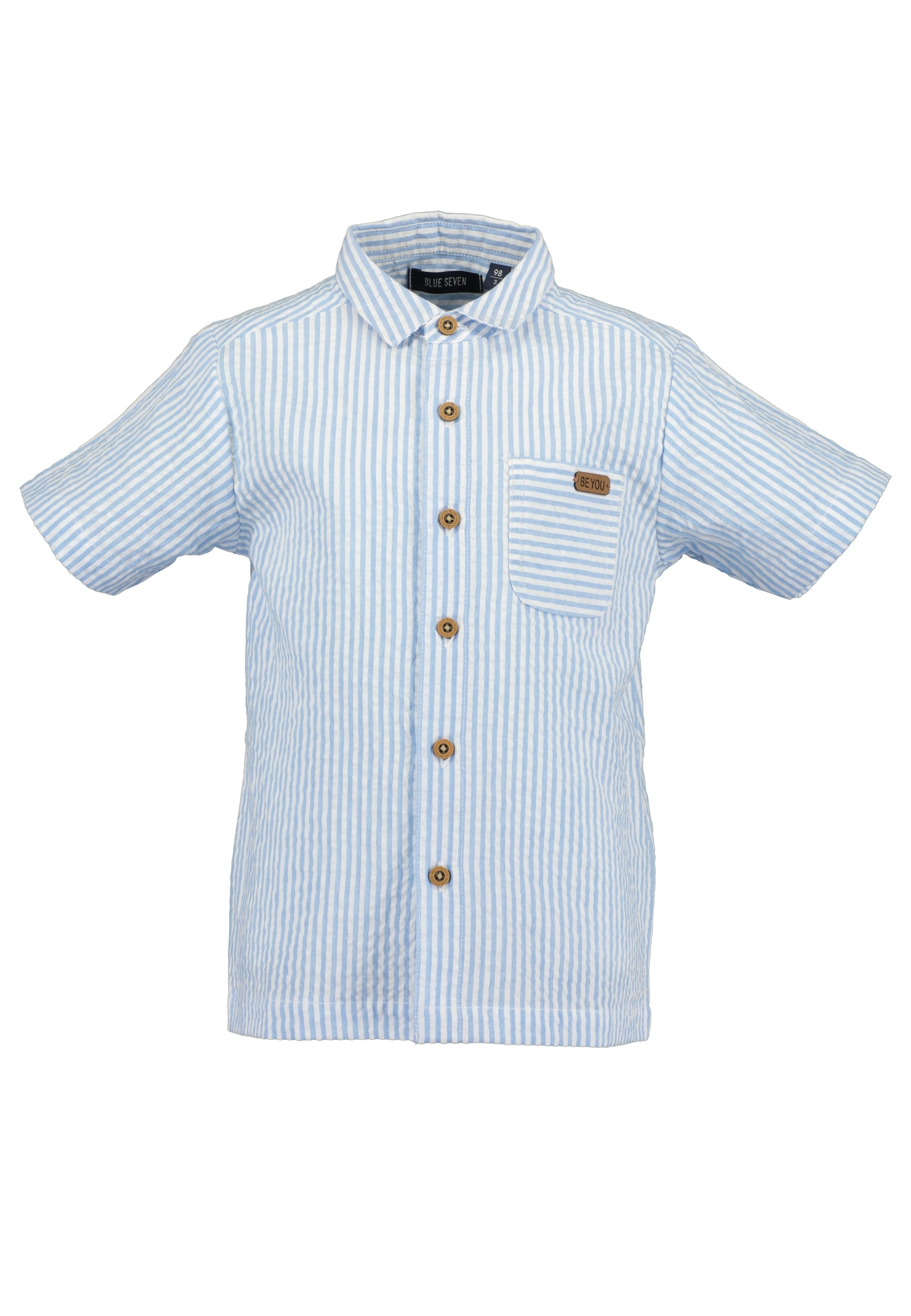 Blue Seven Kurzarmhemd »sommerliches Hemd« 1 Stk. tlg. in blau, Größe 116