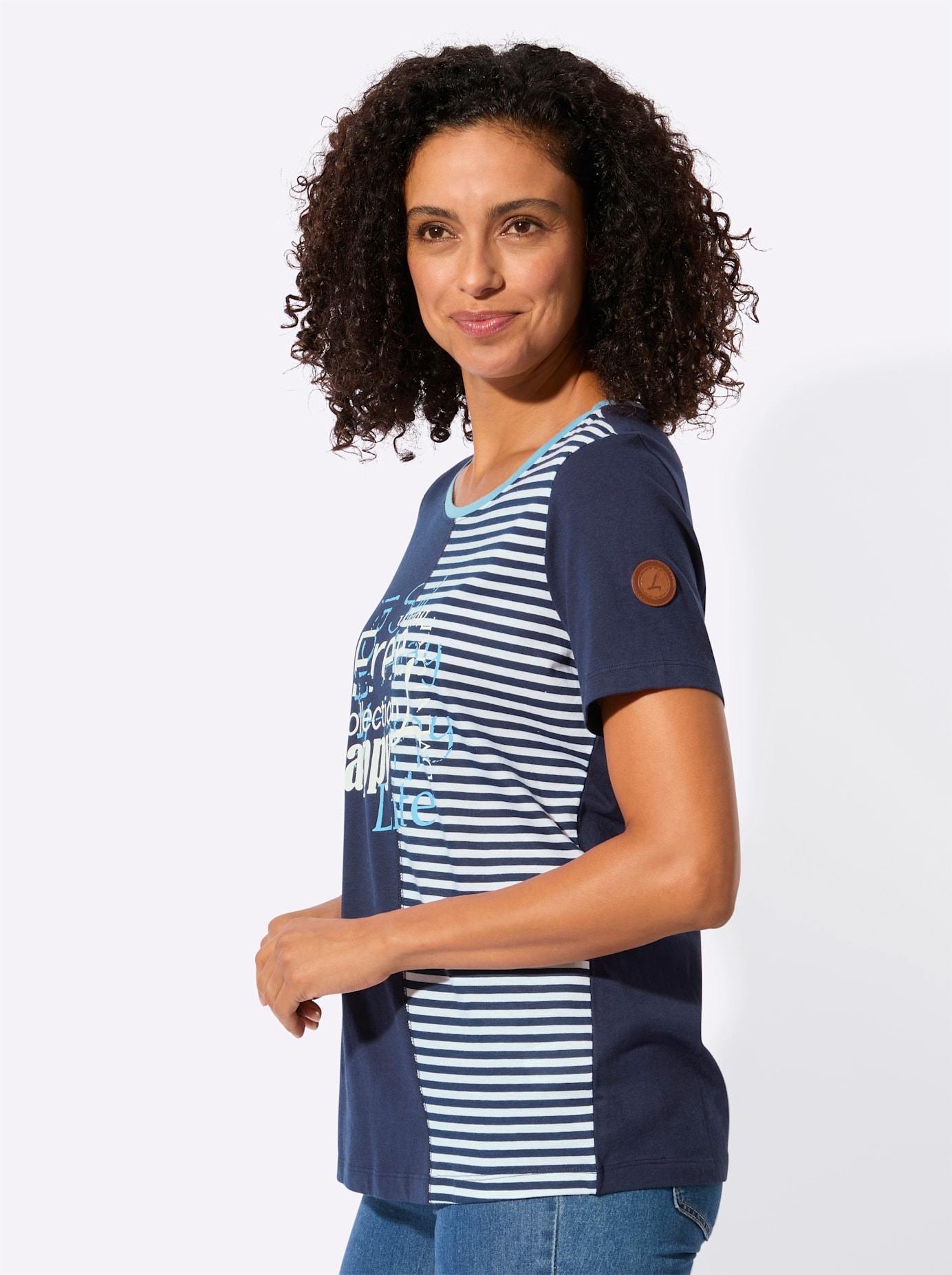 Casual Looks Rundhalsshirt »Rundhals-Shirt« 1 tlg.