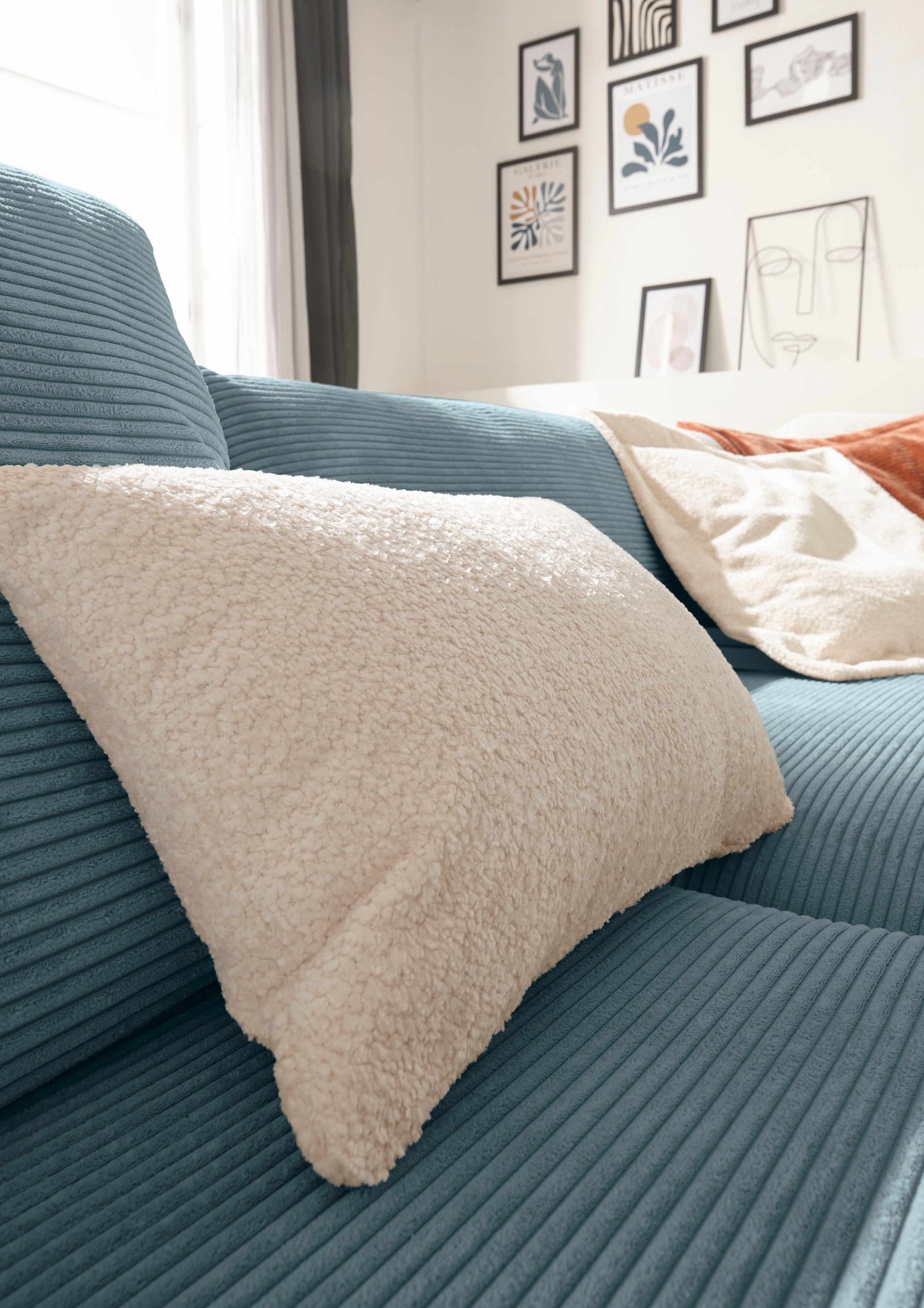 Musterring Wohnlandschaft »Lucia U-Form«, Verschiedene Farben, inkl. Kopfstütze, Gesamtbreite 434 cm