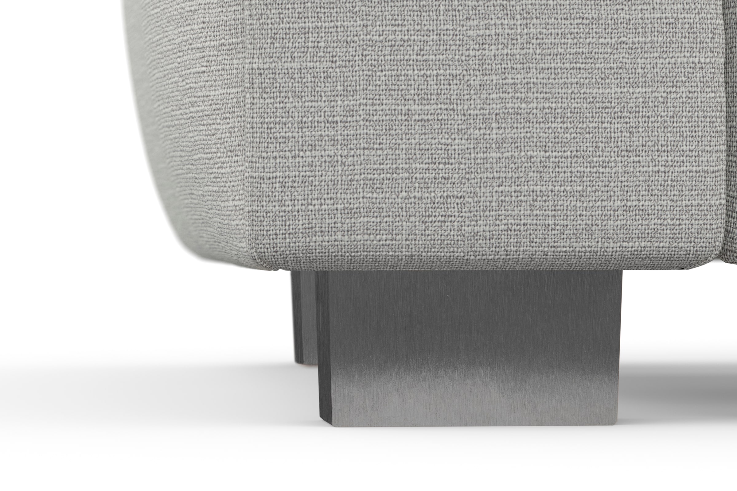 sit&more Ecksofa »Dundee L-Form« mit Federkern und Edelstahlfüßen, wahlweise mit Kopfteilverstellung