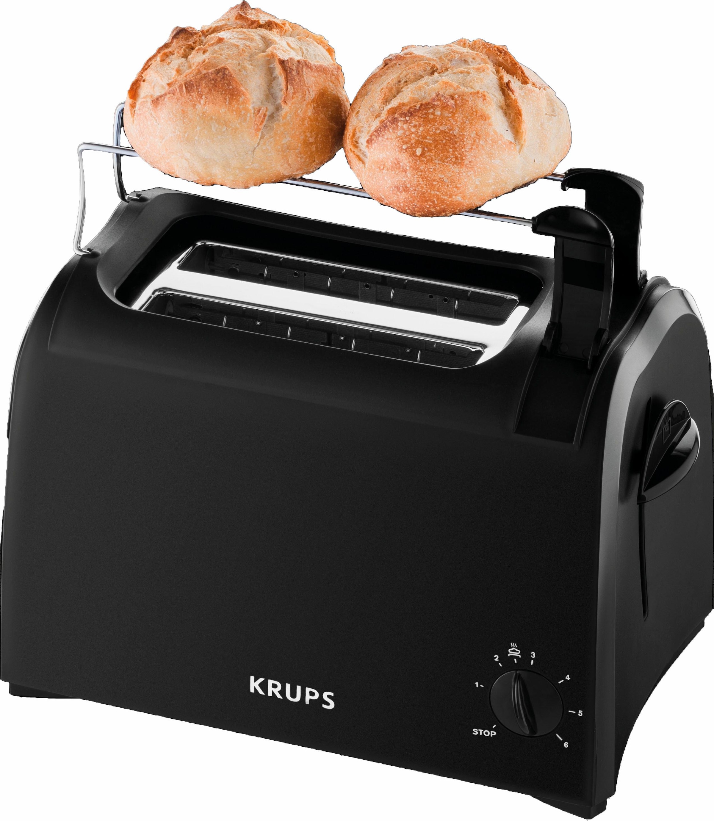 Scheiben, KH1518«, 700 jetzt kaufen Schlitze, für 6 Aroma bei W, Hebe-Funktion Krümelschublade, Toaster 2 Krups OTTO »Pro 2 Bräunungsstufen, kurze