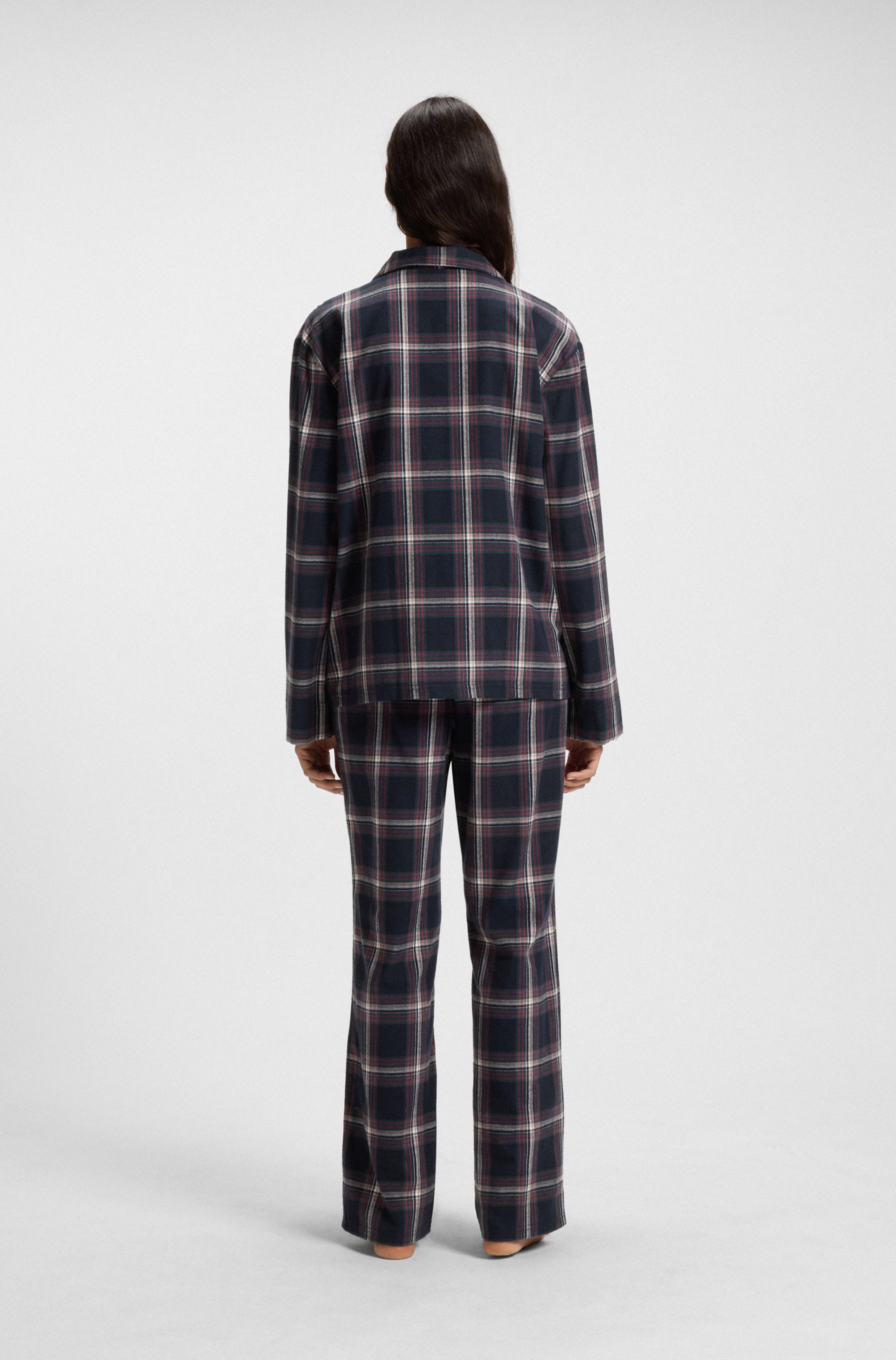 BOSS Pyjama »Holiday Long Set«, kariert, normale Passform