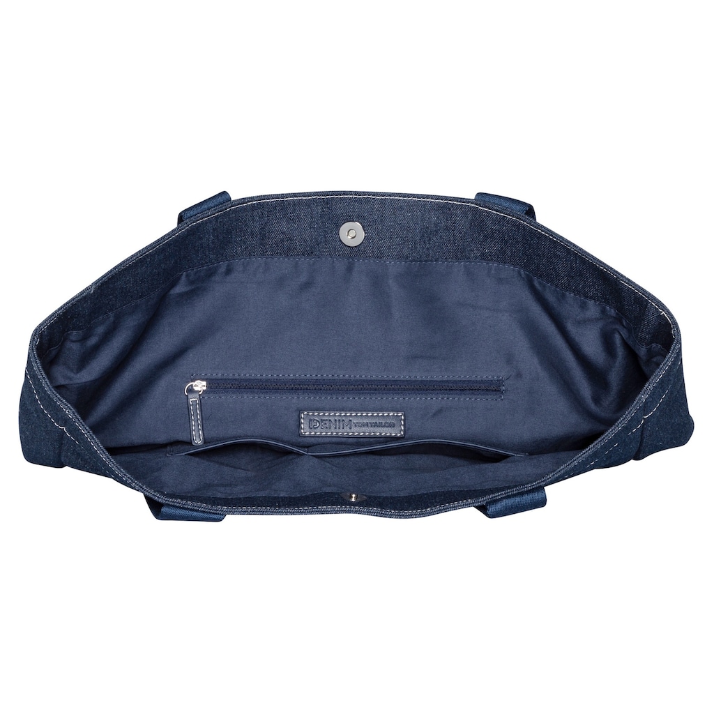 TOM TAILOR Denim Shopper »VIRGINIA Zip shopper L«