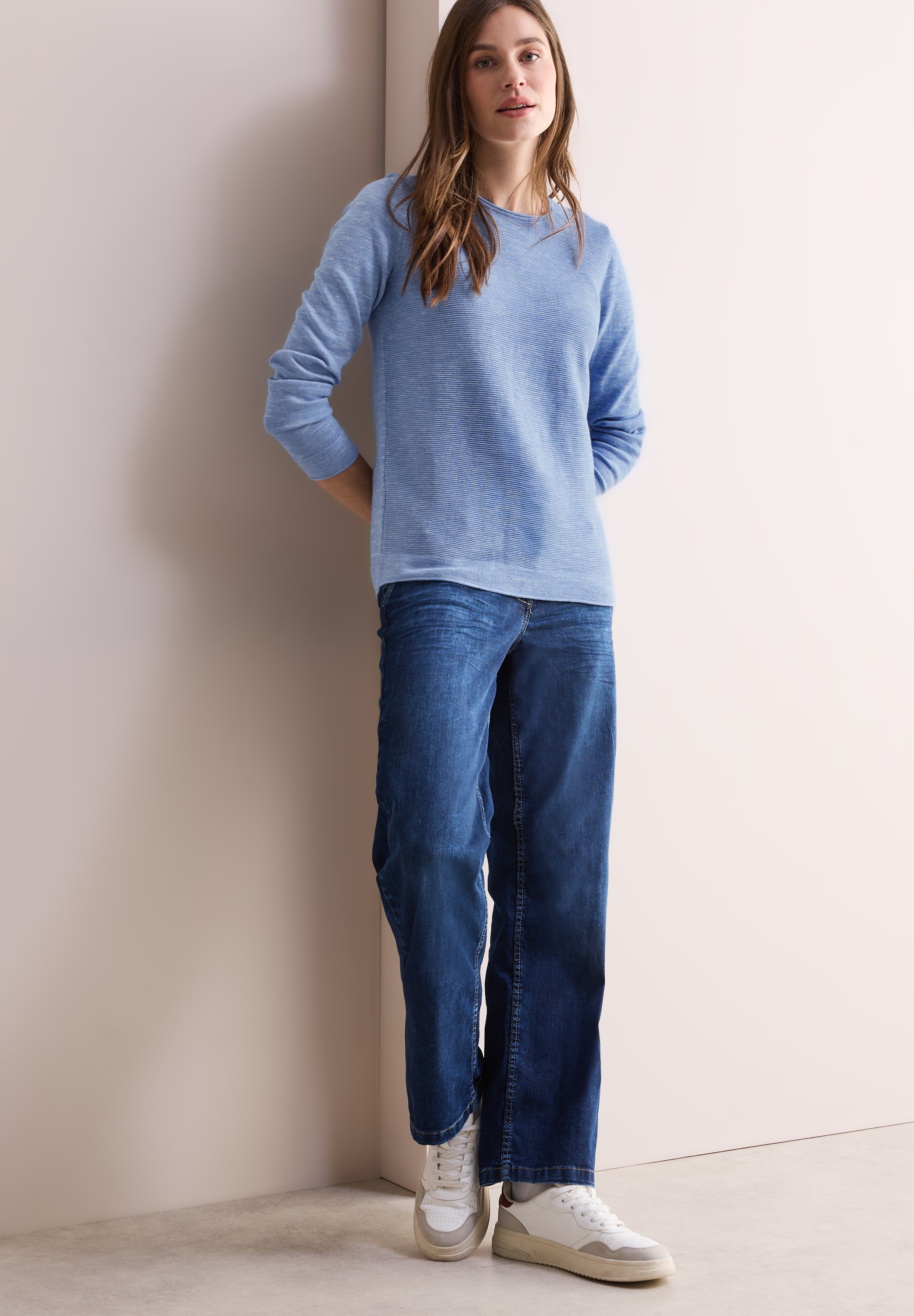 Cecil Strickpullover, mit Struktur