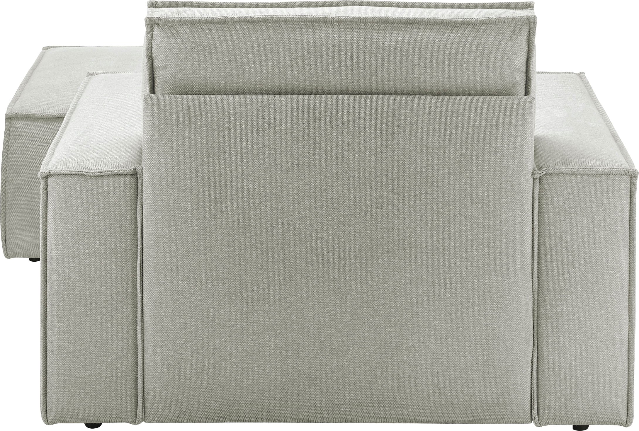 OTTO home Loveseat »FINNLEY Struktur fein, Loveseat & Hocker im Set« 2 Stk. tlg. verfügbar in den Stoffqualitäten Bouclé, Struktur fein und Mega Cord