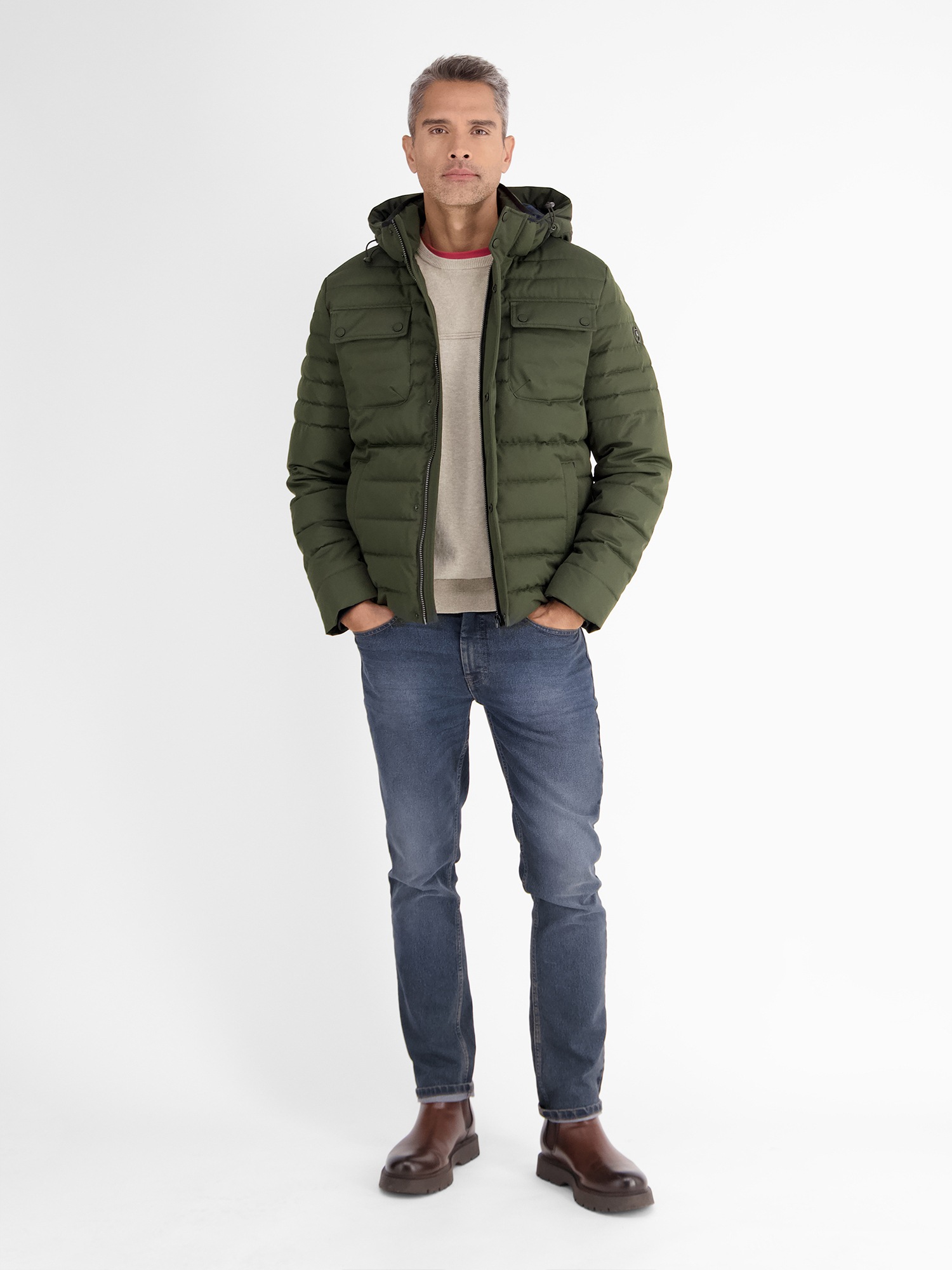 LERROS Steppjacke »LERROS«, mit Kapuze, Wasserabweisend, atmungsaktiv