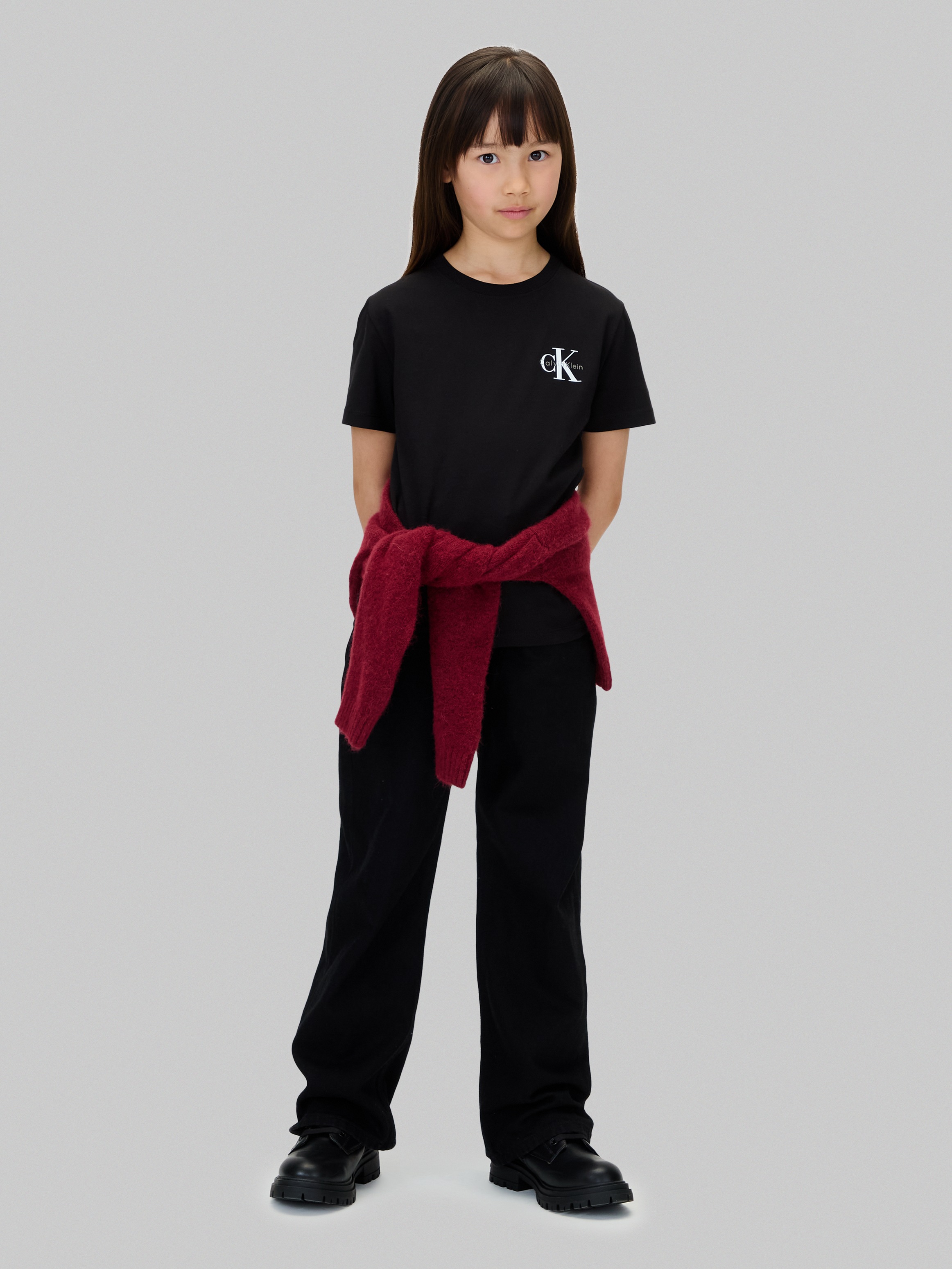 Calvin Klein Jeans T-Shirt für Kinder bis 16 Jahre, regular fit, Rundhalsausschnitt