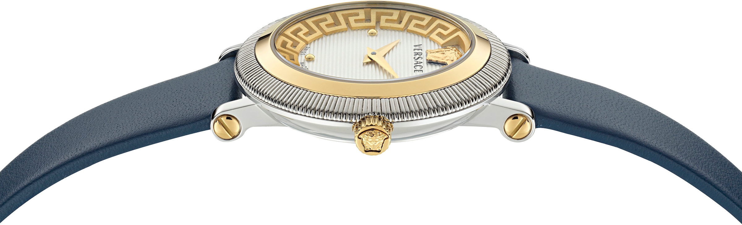 Versace Quarzuhr »GRECA FLOURISH«, Armbanduhr, Damenuhr, Saphirglas, Swiss Made, analog
