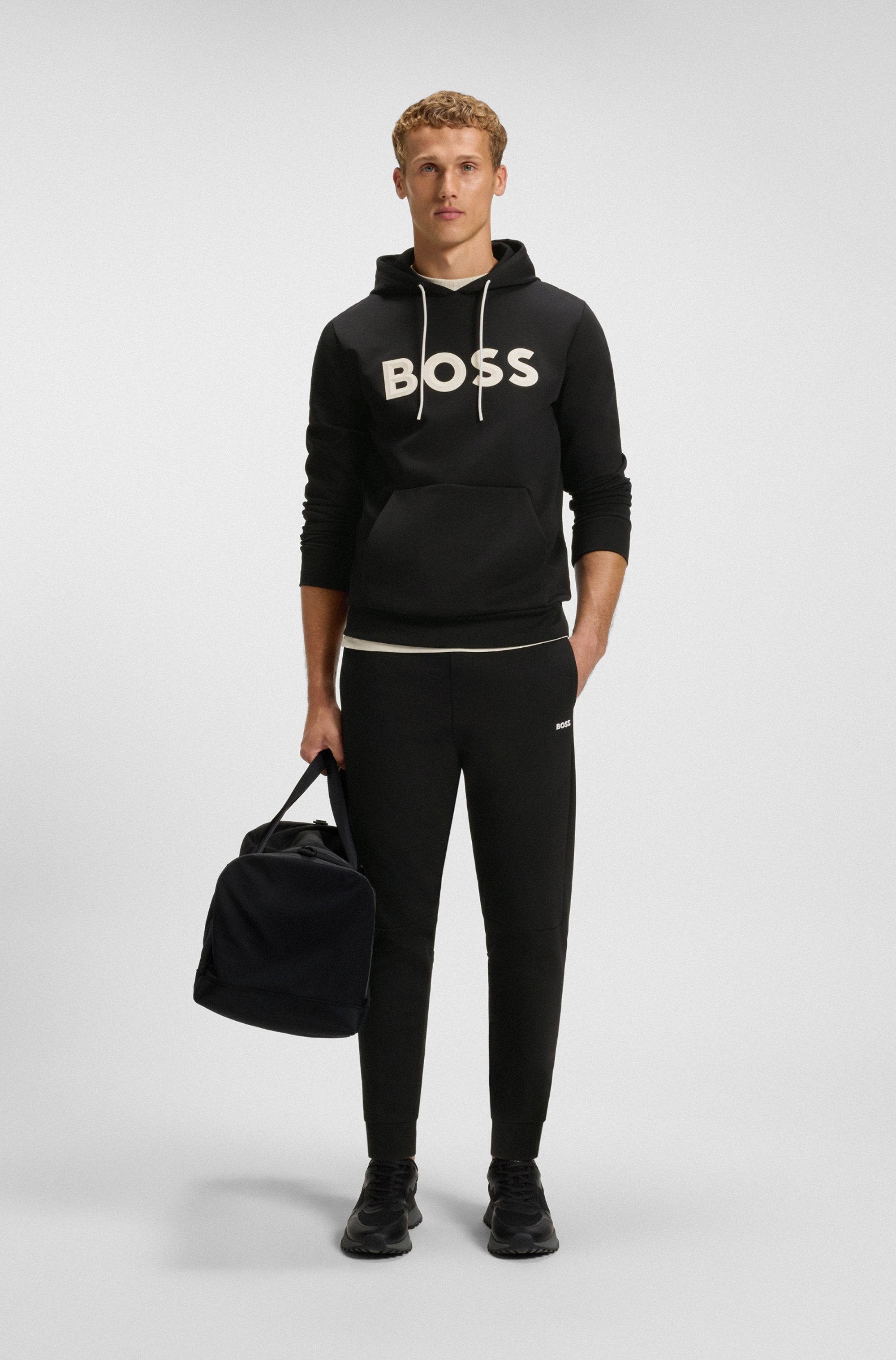 BOSS GREEN Jogginghose »Pants Zone«, Regular fit, Tunnelzug, Mittlere Bundhöhe Trainingshose Sweathose