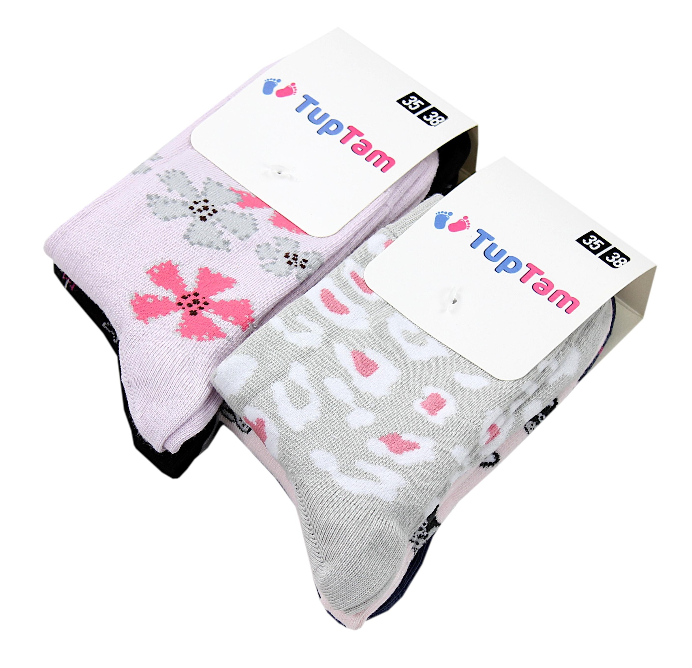 TupTam Kurzsocken »Socken Kinder Socken Mädchen Jungen Bunt Gemustert 6er Pack«