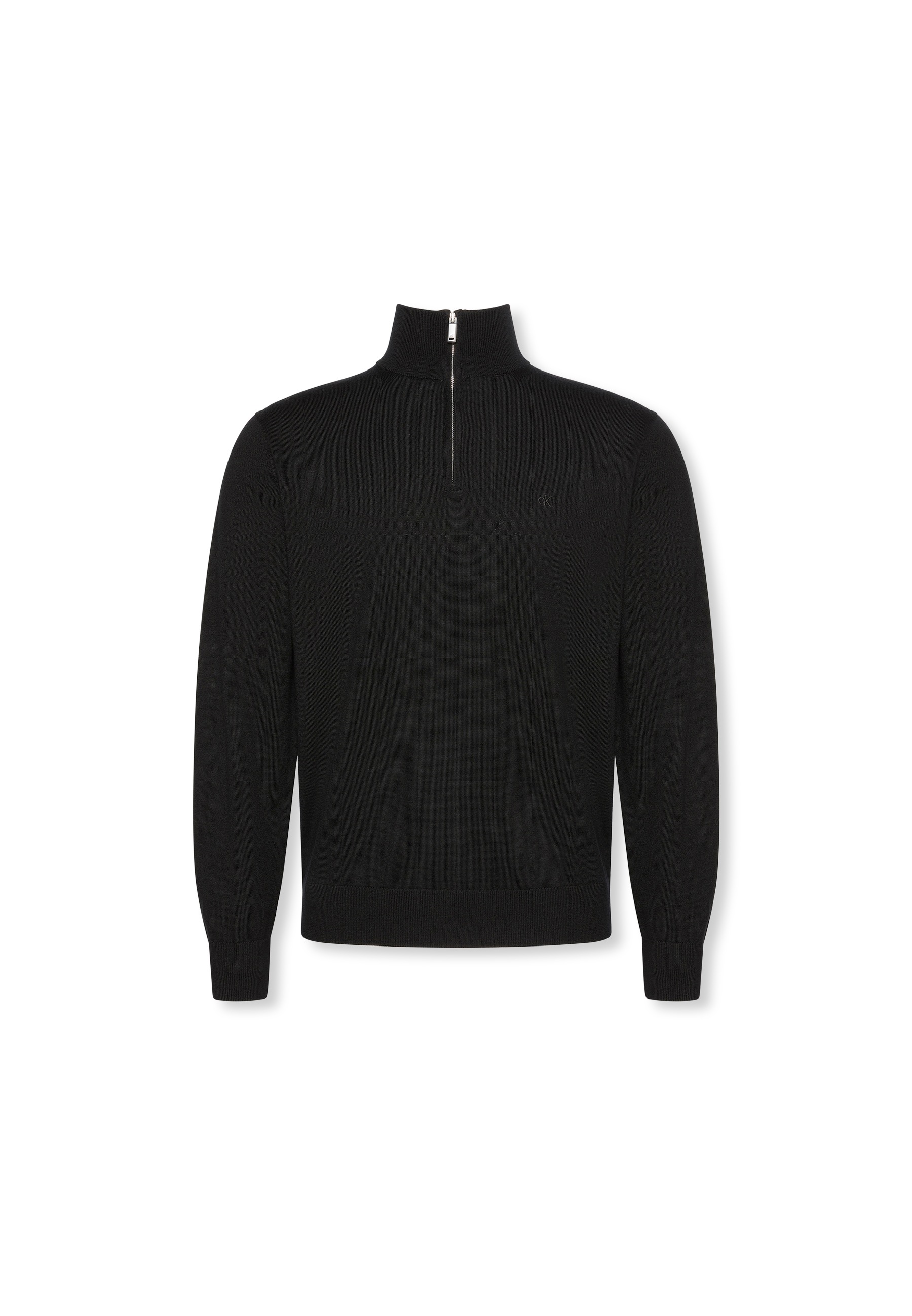 Calvin Klein Stehkragenpullover »LS 100% MERINO QZ 14GG« Mit Rundhalsausschnitt, regular fit