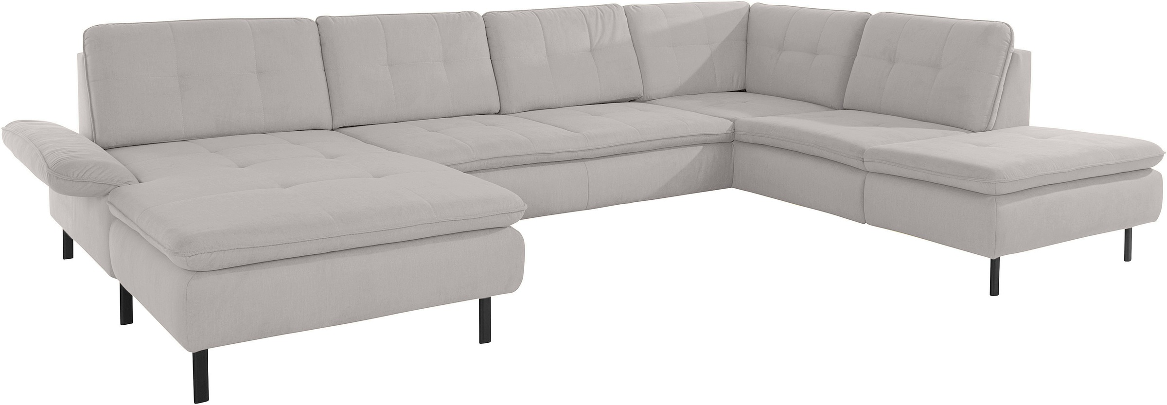 INOSIGN Wohnlandschaft »Birkholm U-Form«, Armlehnverstellung, auch in Easy Clean Bezug - mit Wasser zu reinigen