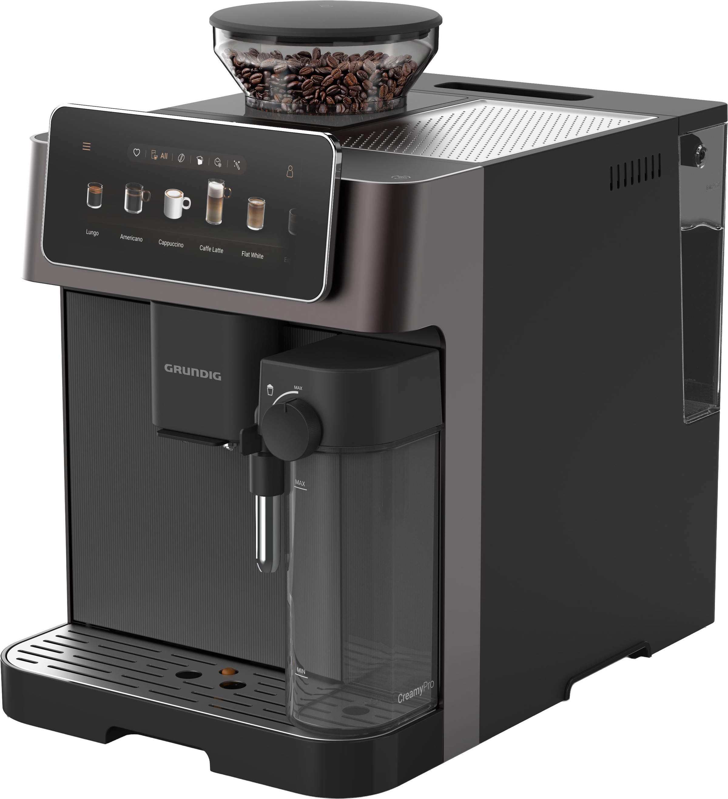 Grundig Kaffeevollautomat »KVA 9230« Premium Kaffeevollautomat mit App, 50+ Getränke & CreamyPro™