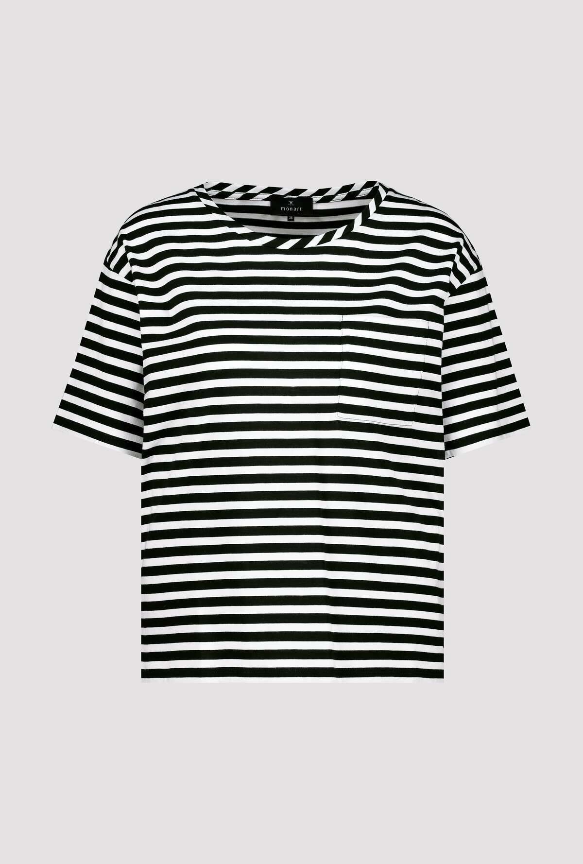 Monari T-Shirt »Shirt Basic Pima Ringel« Regular fit mit Streifenmuster