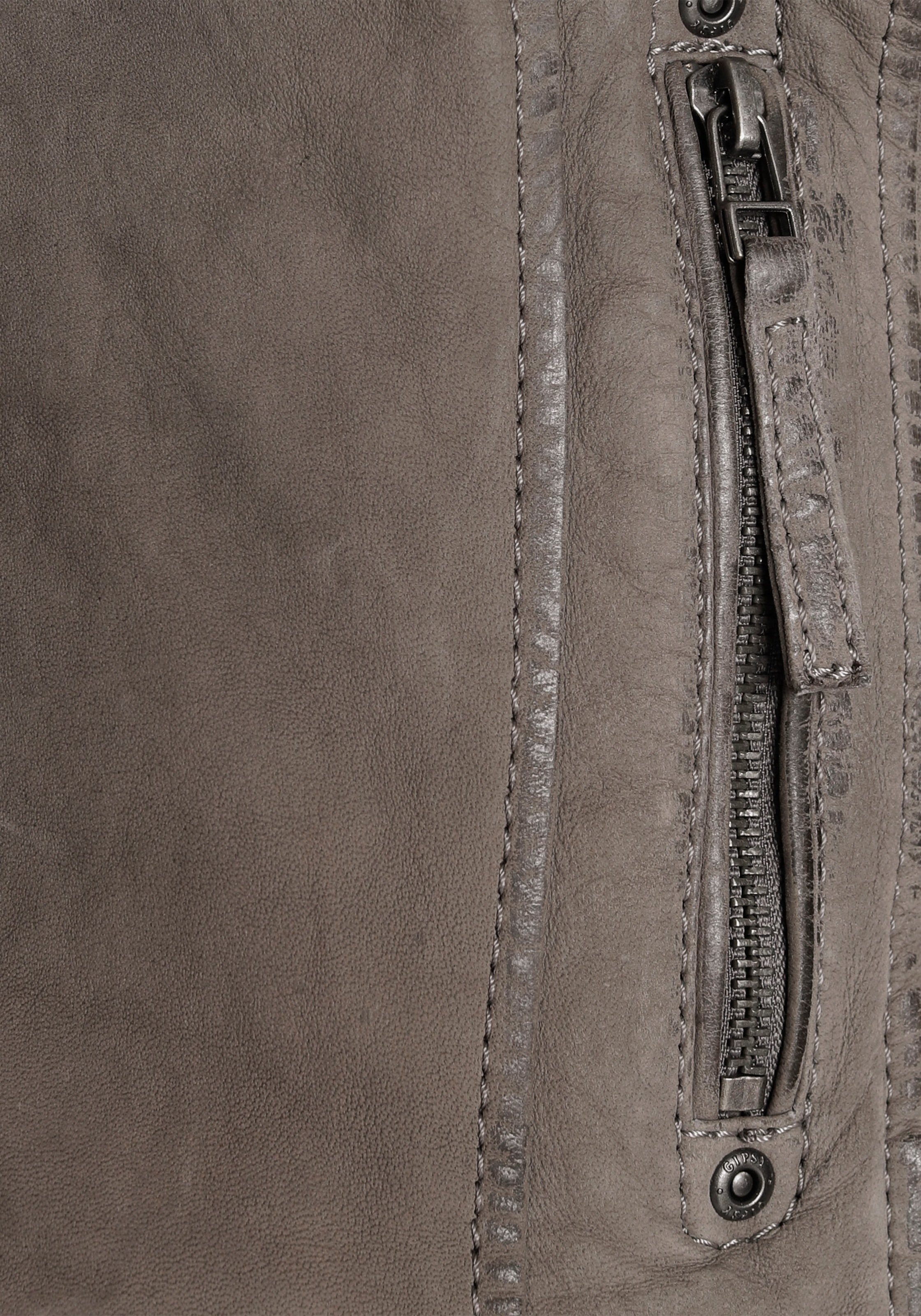 Mauritius Lederjacke »NOLAH«, mit Kapuze, Two-in-One Style - mit abnehmbarer Jersey-Kapuze