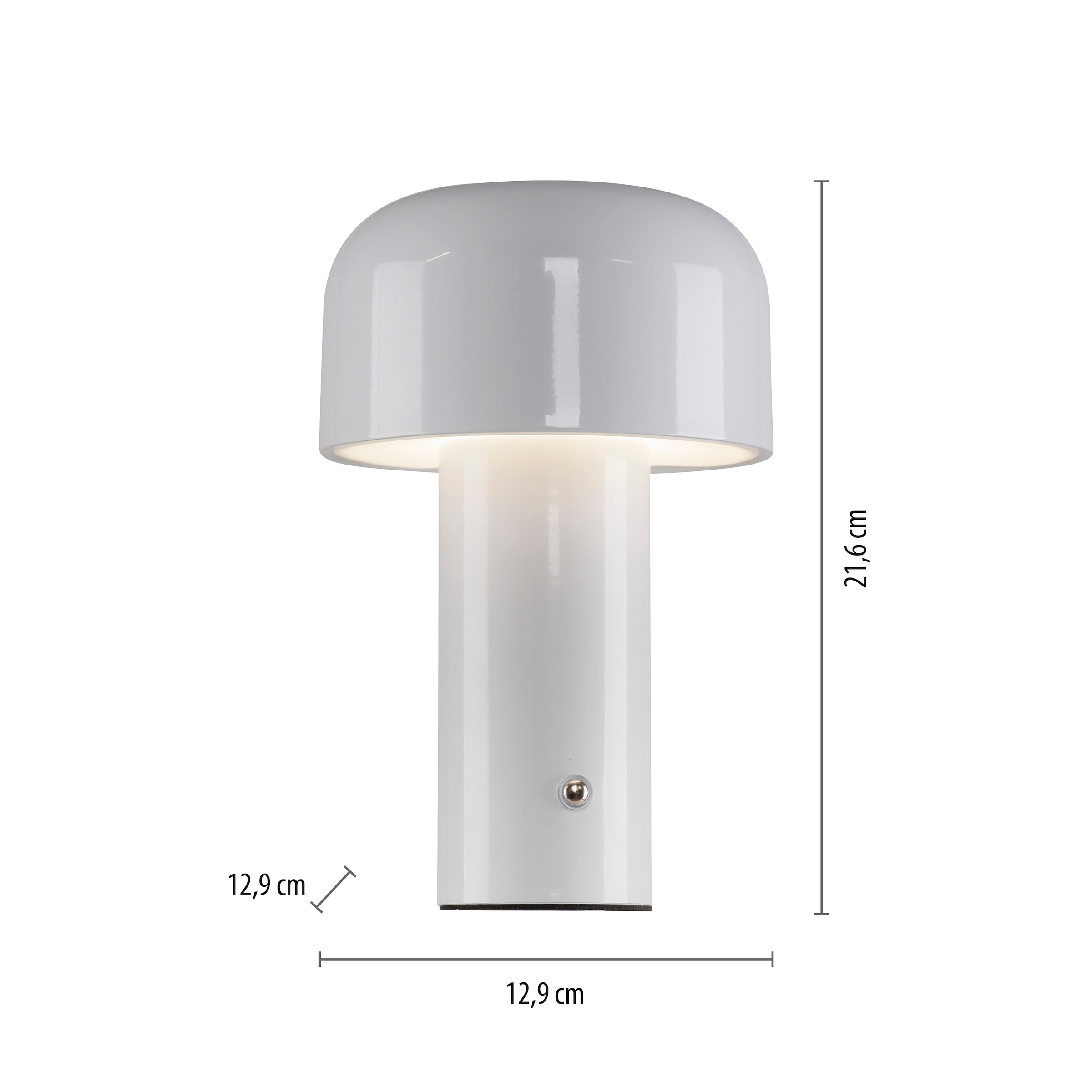 JUST LIGHT Tischleuchte »AGNES« LED-Modul 1 Stk. warmweiß - kaltweiß Akkuleuchte