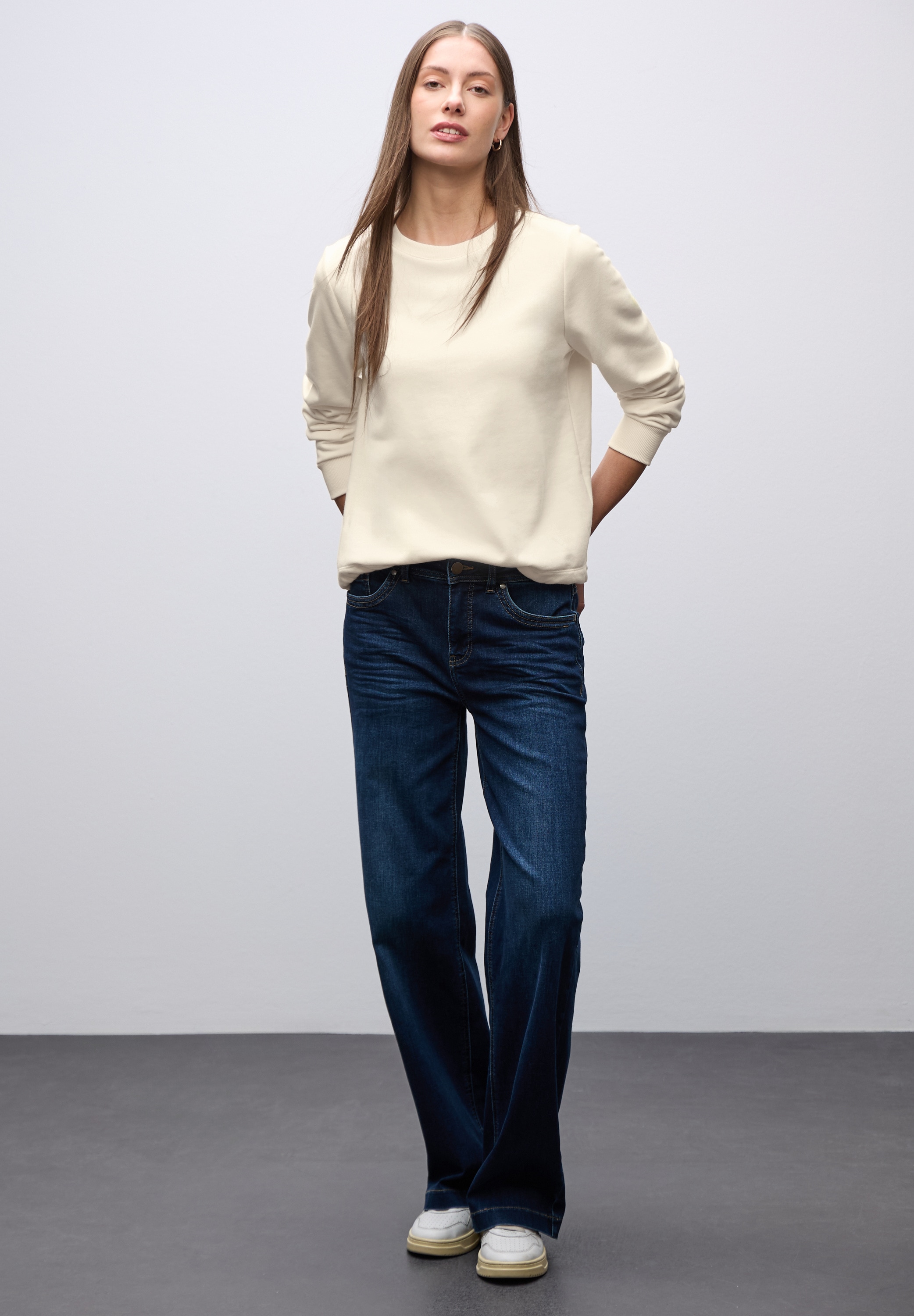 STREET ONE Sweatshirt , mit Tunnelzug am Saum
