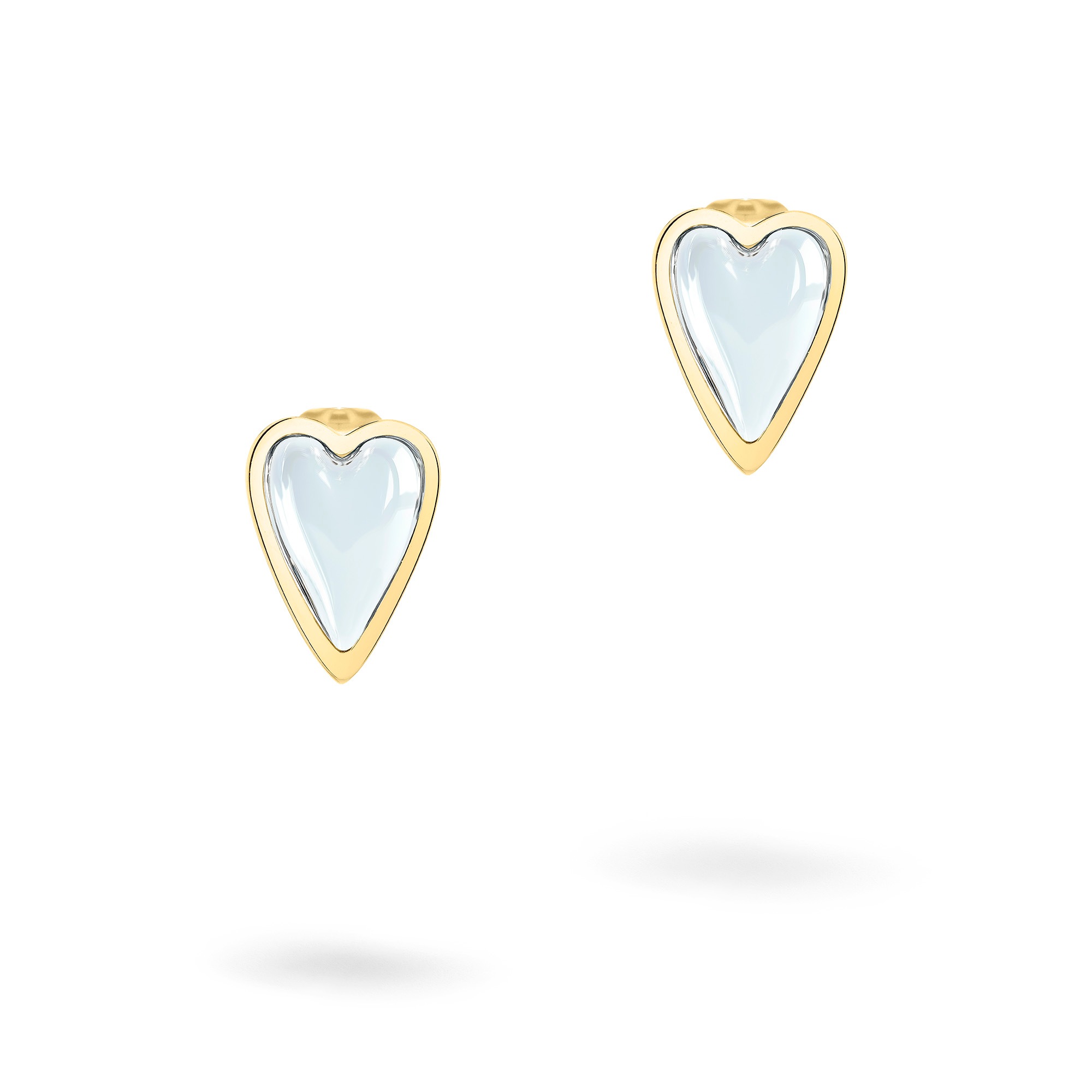 Liebeskind Berlin Paar Ohrstecker »Schmuck Geschenk Edelstahl Ohrringe Glass Heart« mit Glasstein