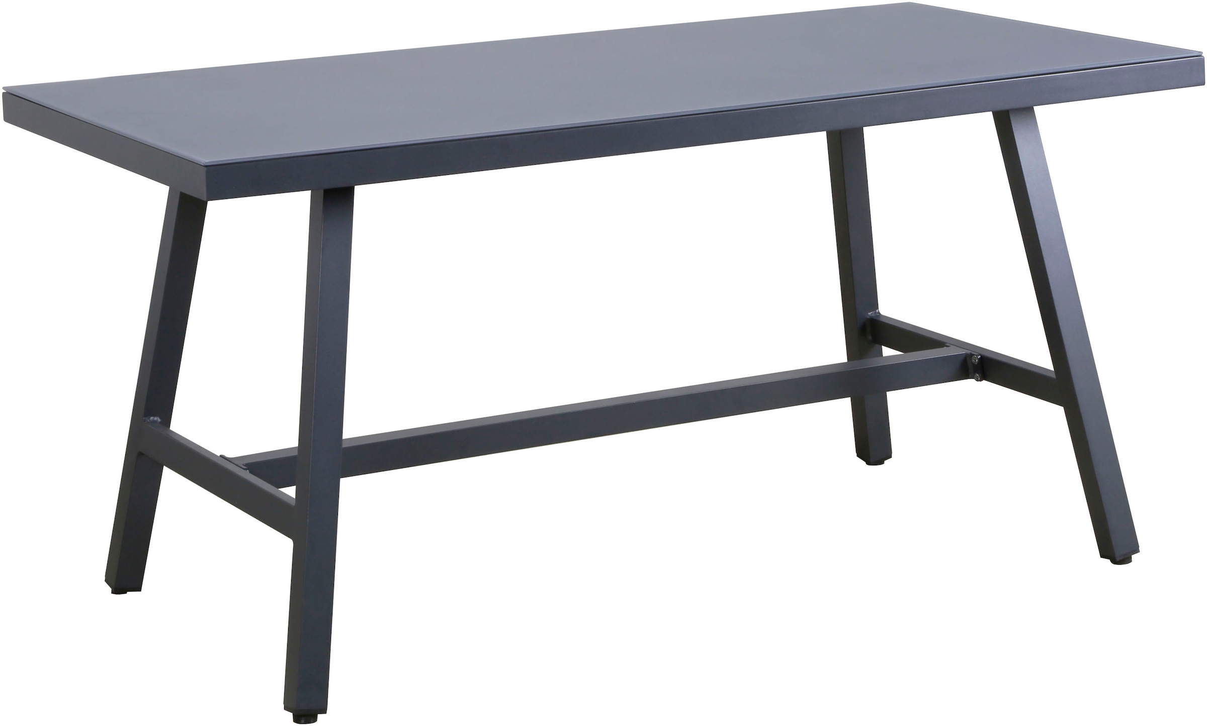 KONIFERA Gartenlounge-Set »Ecklounge »Edessa«« Set, 2x 3er Sofa, Tisch 70x140x69 cm, 1 Sitzbank, inkl. Auflagen, 14 Stk. tlg. Armlehne mit Seilgeflecht und Nonwood-Latten