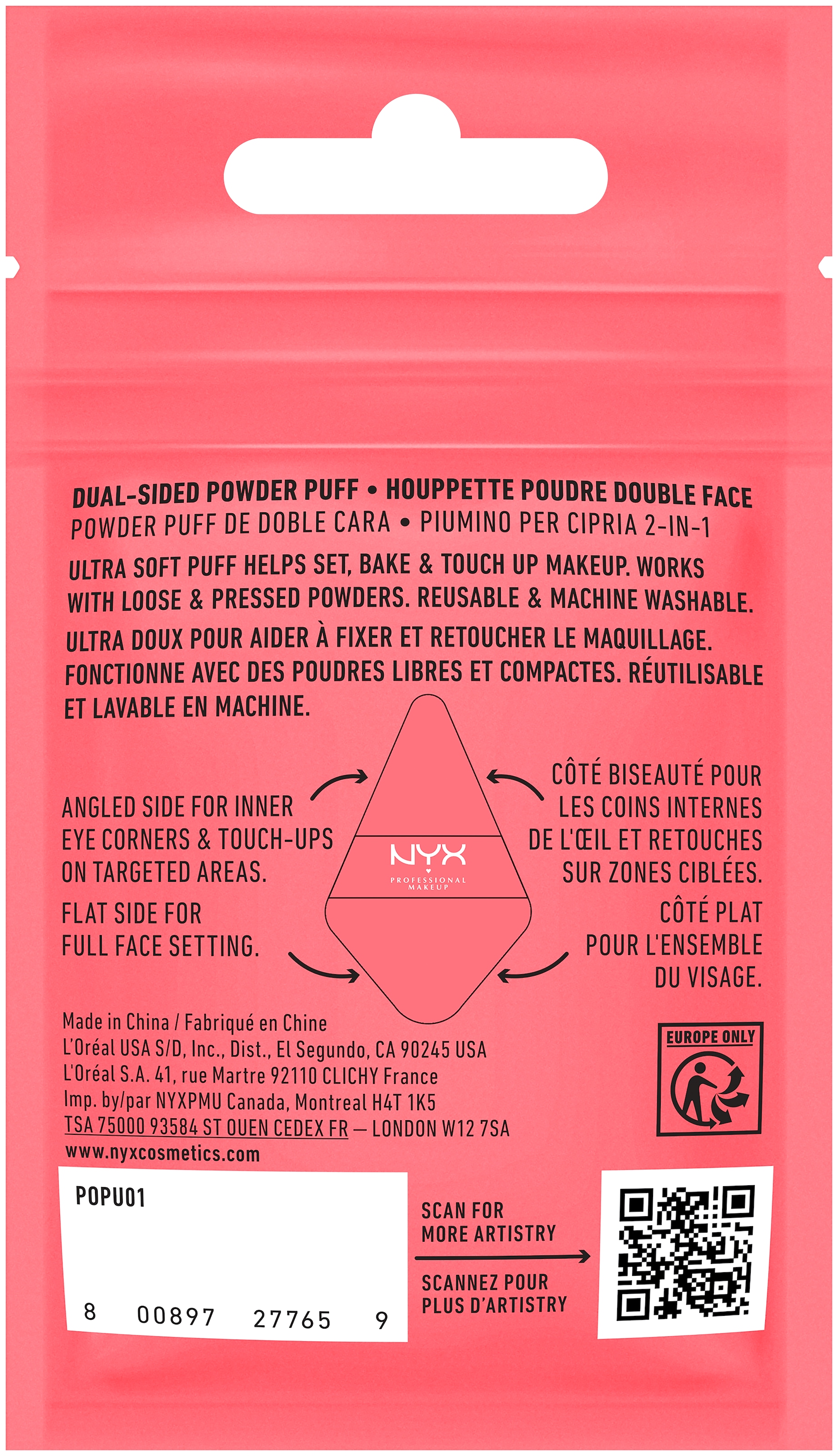 NYX PROFESSIONAL MAKEUP Make-up »WONDER SETTING POWDER PUFF«