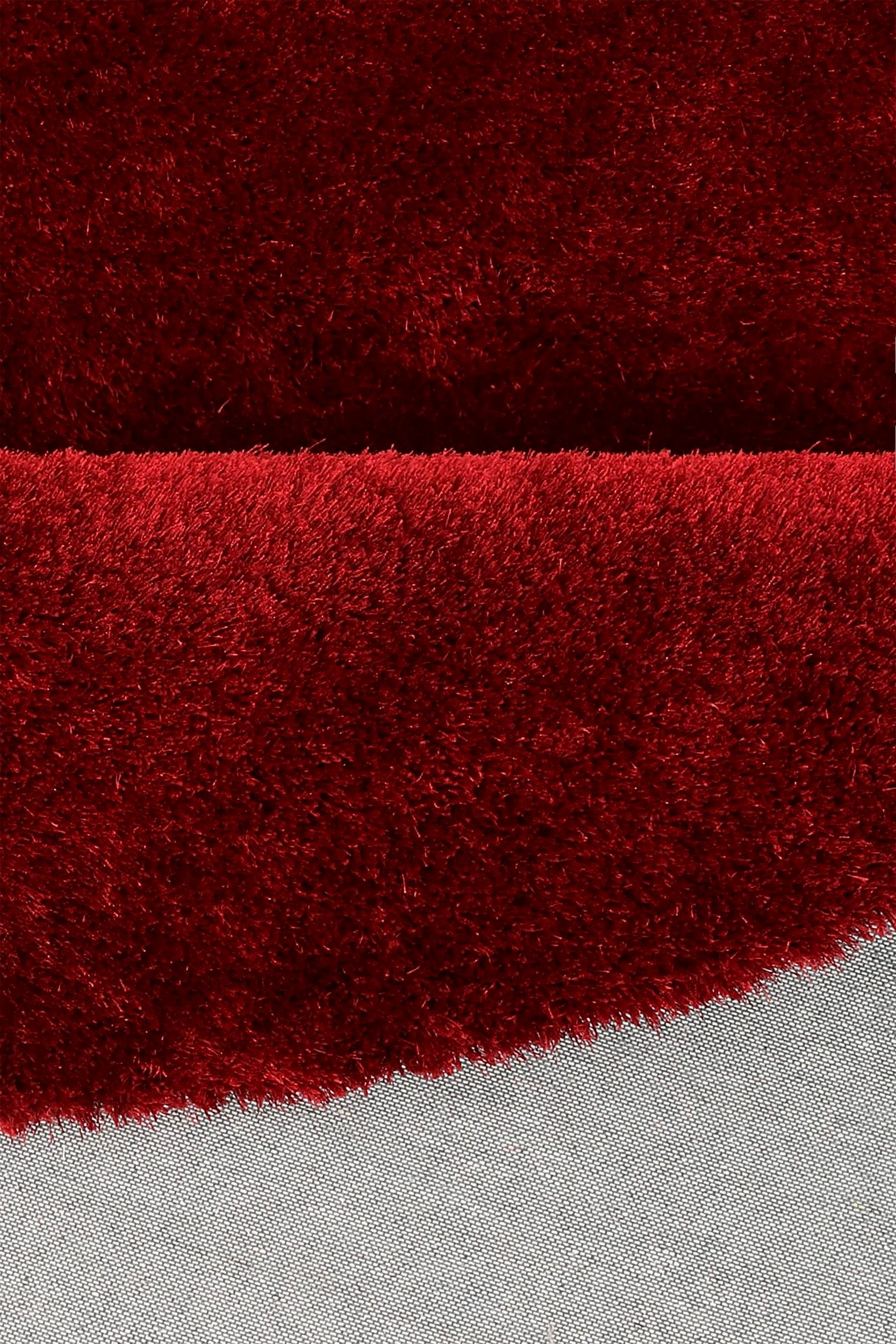 Bruno Banani Hochflor-Teppich »Dana Teppich, Kundenliebling«, rund, 30 mm Höhe, unifarben, Mikrofaser Teppiche, Wohnzimmer, Schlafzimmer, Esszimmer