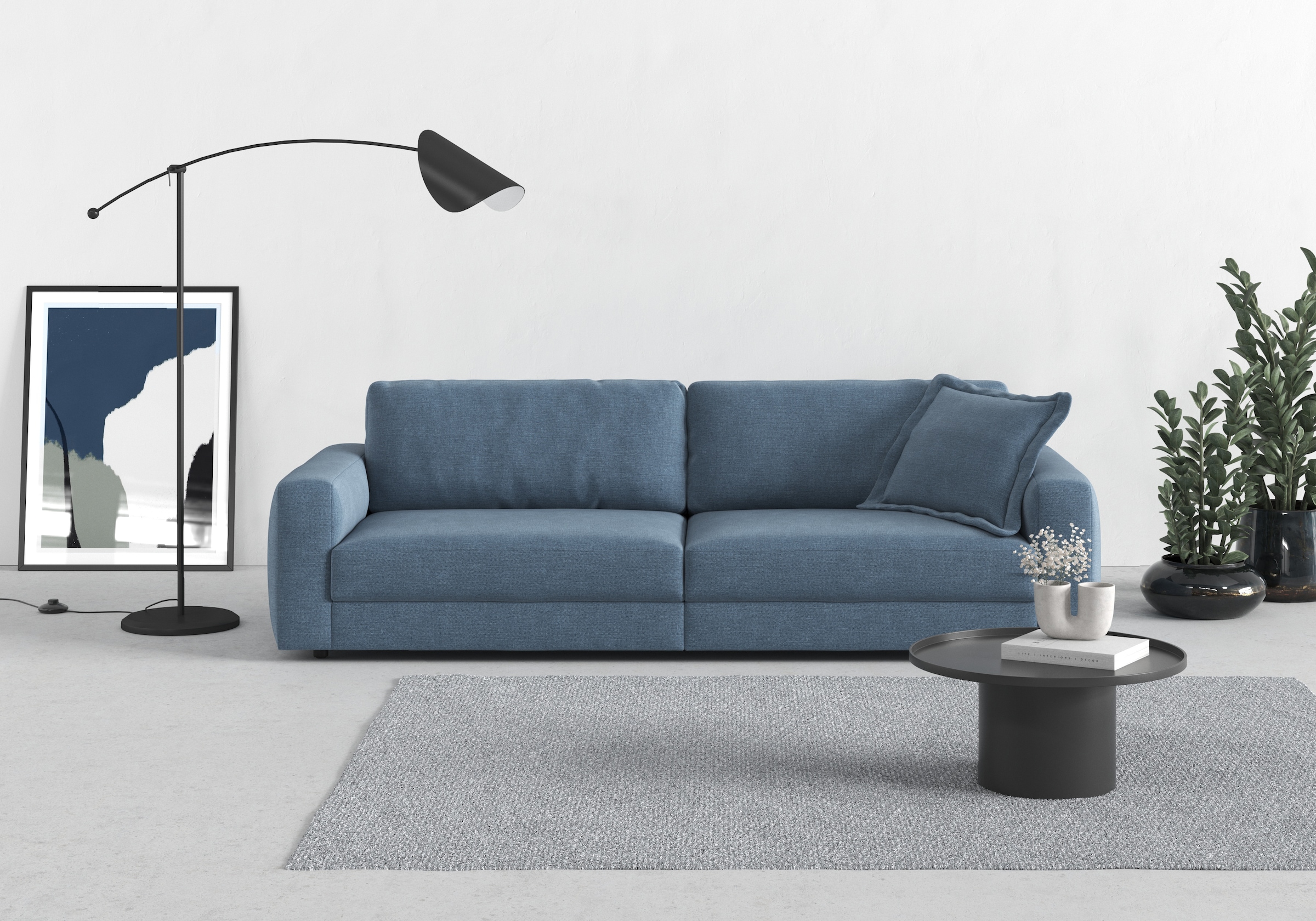 TRENDMANUFAKTUR Big-Sofa »Bourbon«, (2 St.), extra tiefe Sitzfläche, wahlweise mit Sitztiefenverstellung bestellbar