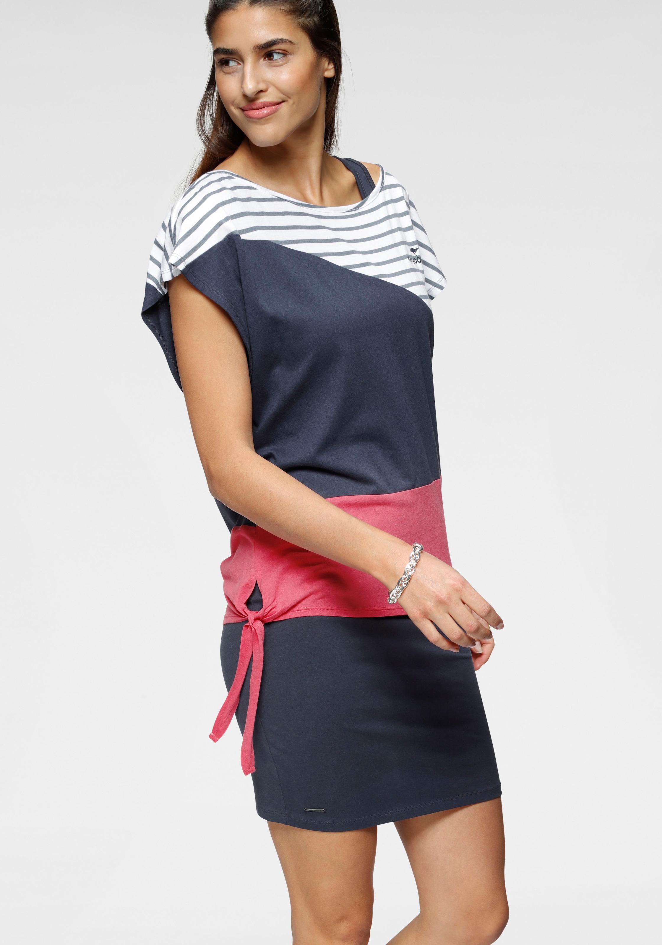 OTTO tlg.), Shirt Shop Online im KangaROOS Kombination in Kleid zweiteiliger sommerlicher (2 2-in-1-Kleid, und