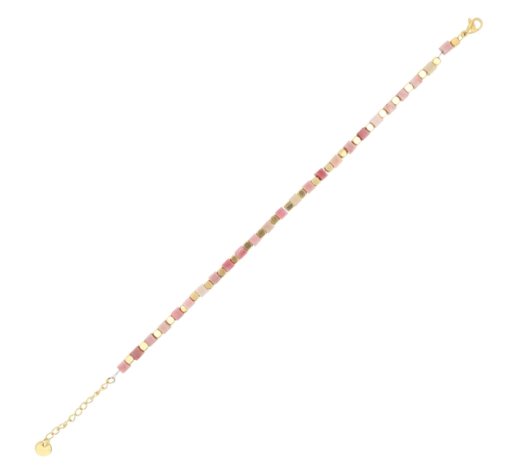 Adelia´s Armband »Damen Armband aus Edelstahl mit Aventurin 17,5+3 cm«
