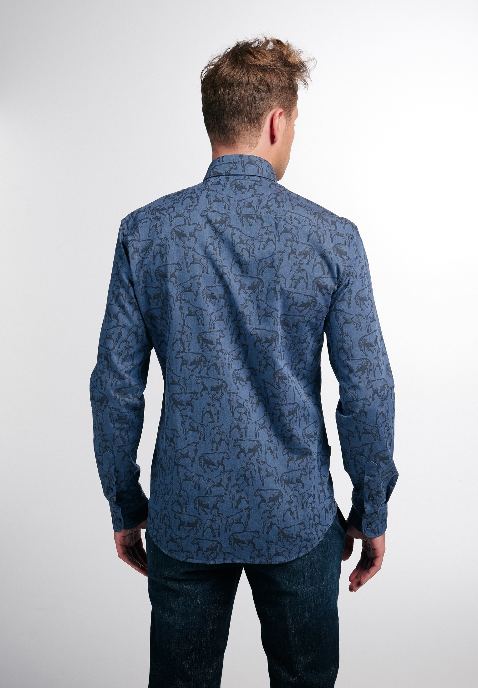 Eterna Langarmhemd »SLIM FIT«, EASY IRON (bügelleicht)