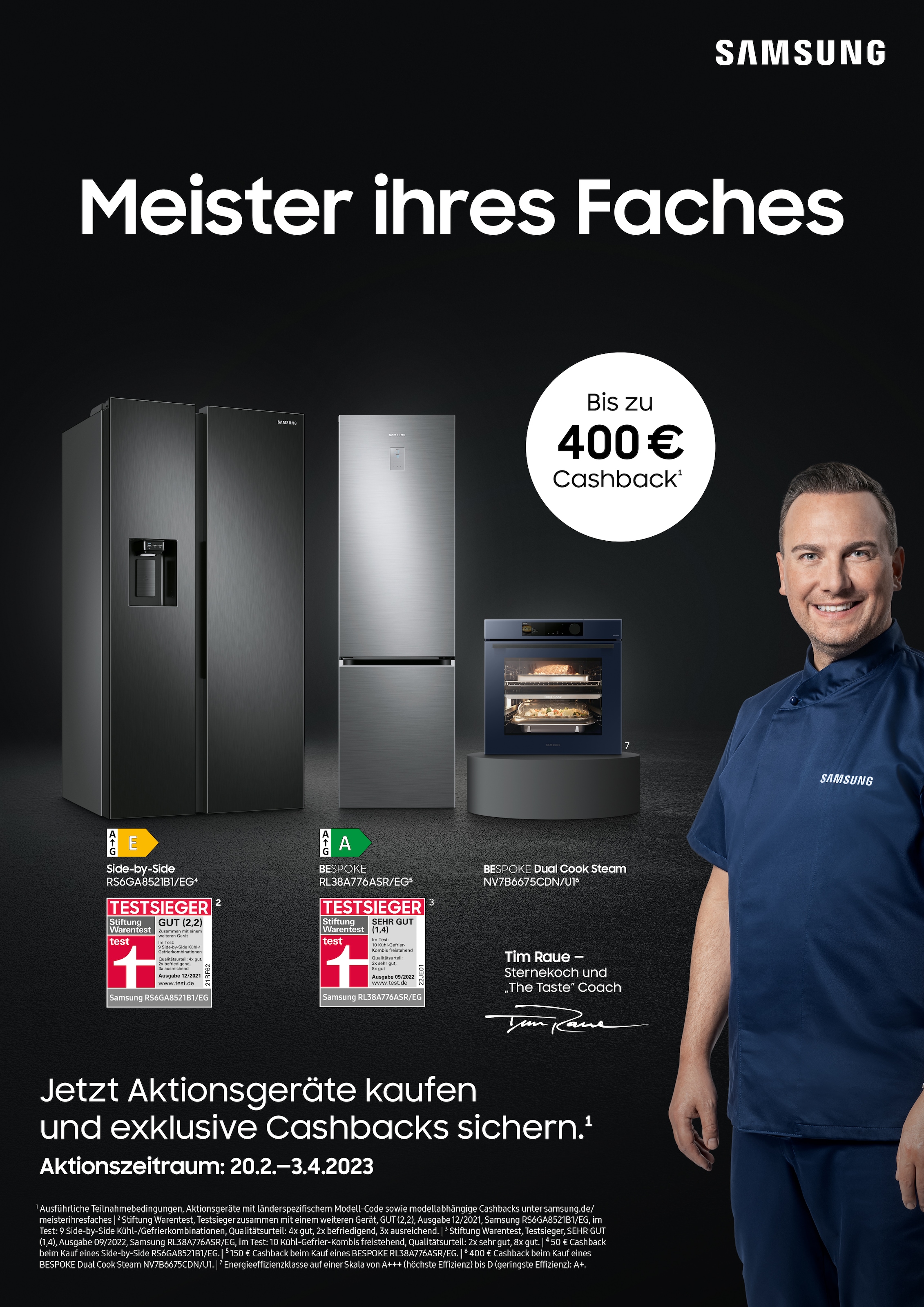 Samsung Kühl-/Gefrierkombination RB7300 »RL38C776ASR« 203 cm hoch 59,5 cm breit