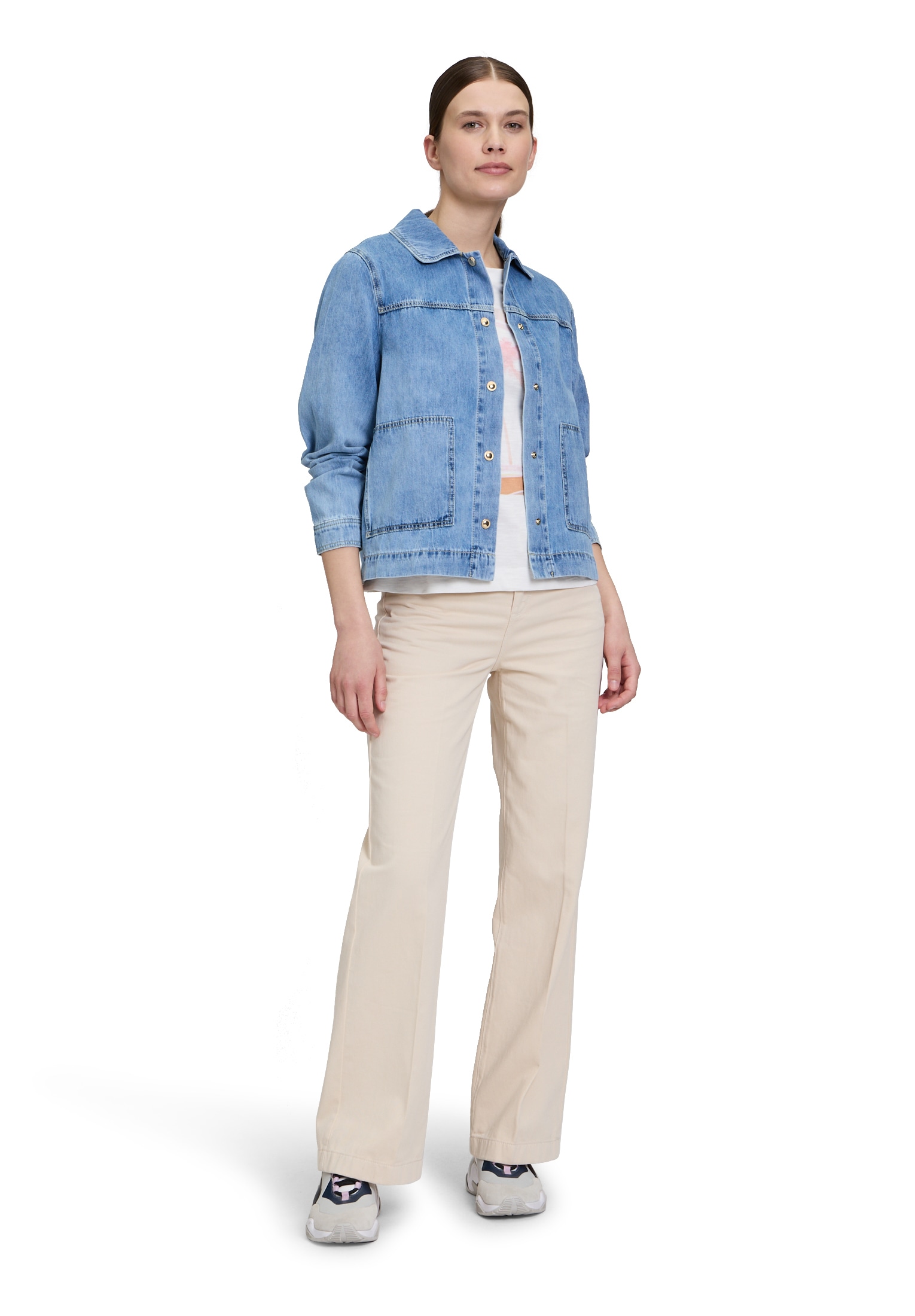 Cartoon Jeansblazer »Jeansjacke mit aufgesetzten Taschen«
