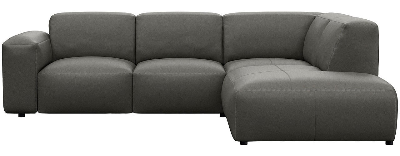 FLEXLUX Ecksofa »Lucera, super Sitzkomfort durch Kaltschaum im Sitz, L-Form«, modern &...