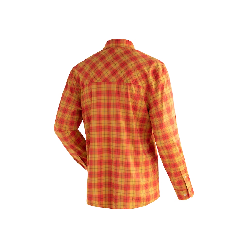 Maier Sports Outdoorhemd »Kasen L/S M«, Herren Hemd, langarm Karohemd für Outdoor und Freizeit